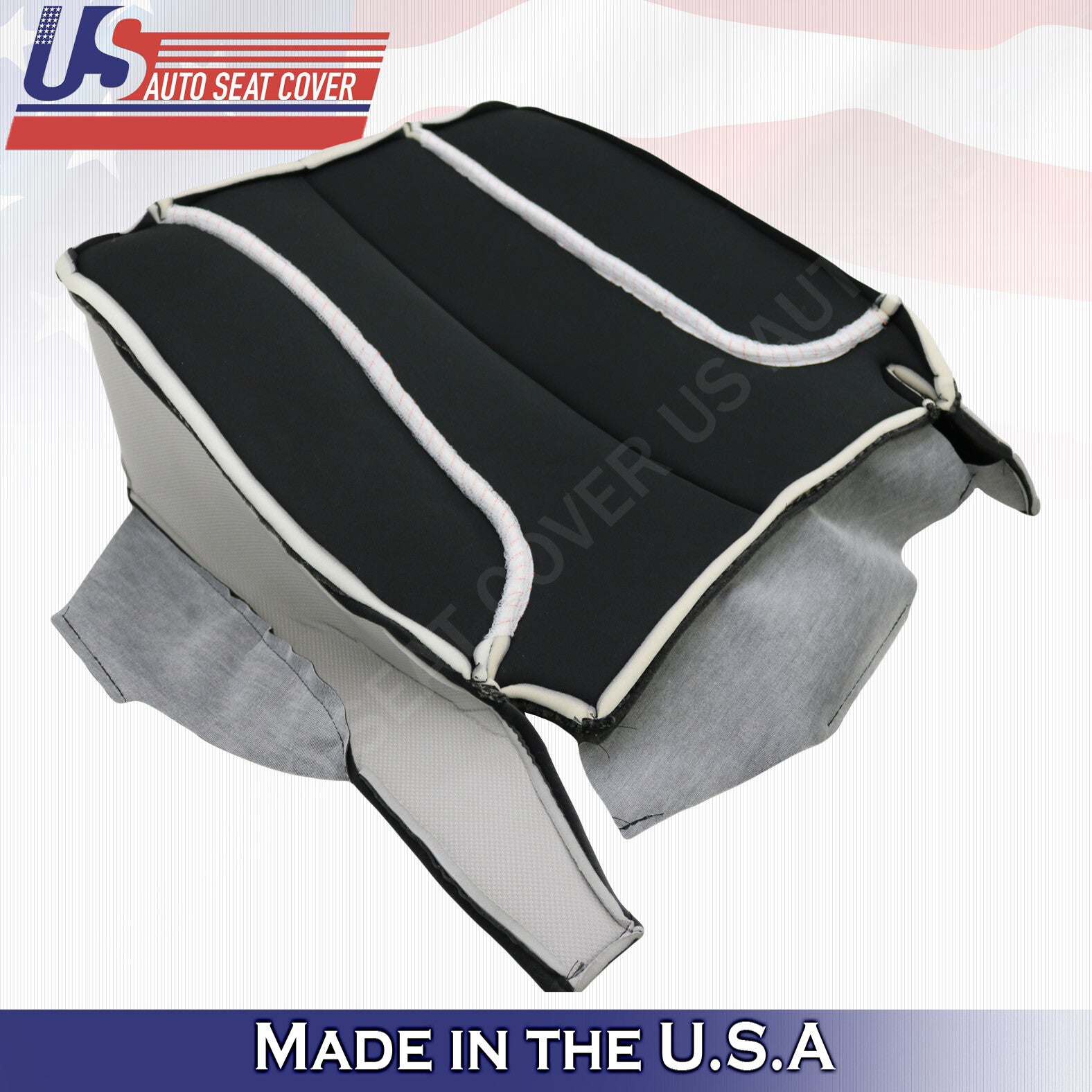 2002 2003 For Dodge Ram 1500SLT Driver-Passenger Bottom Cloth Seat Cover Dk Gray