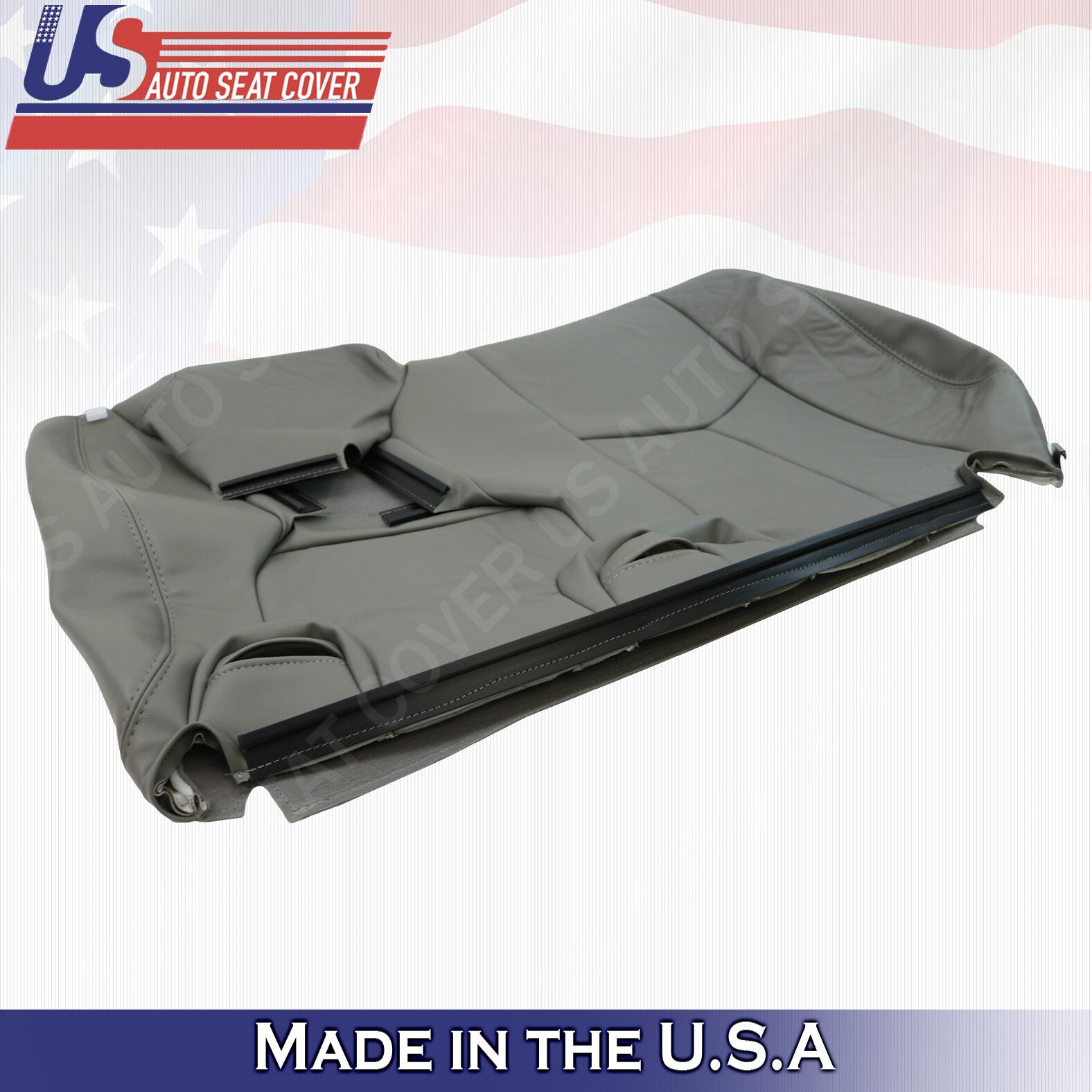 2003 to 2006 Chevy Tahoe Suburban REAR 60' Top Leather Seat Cover Pewter Gray