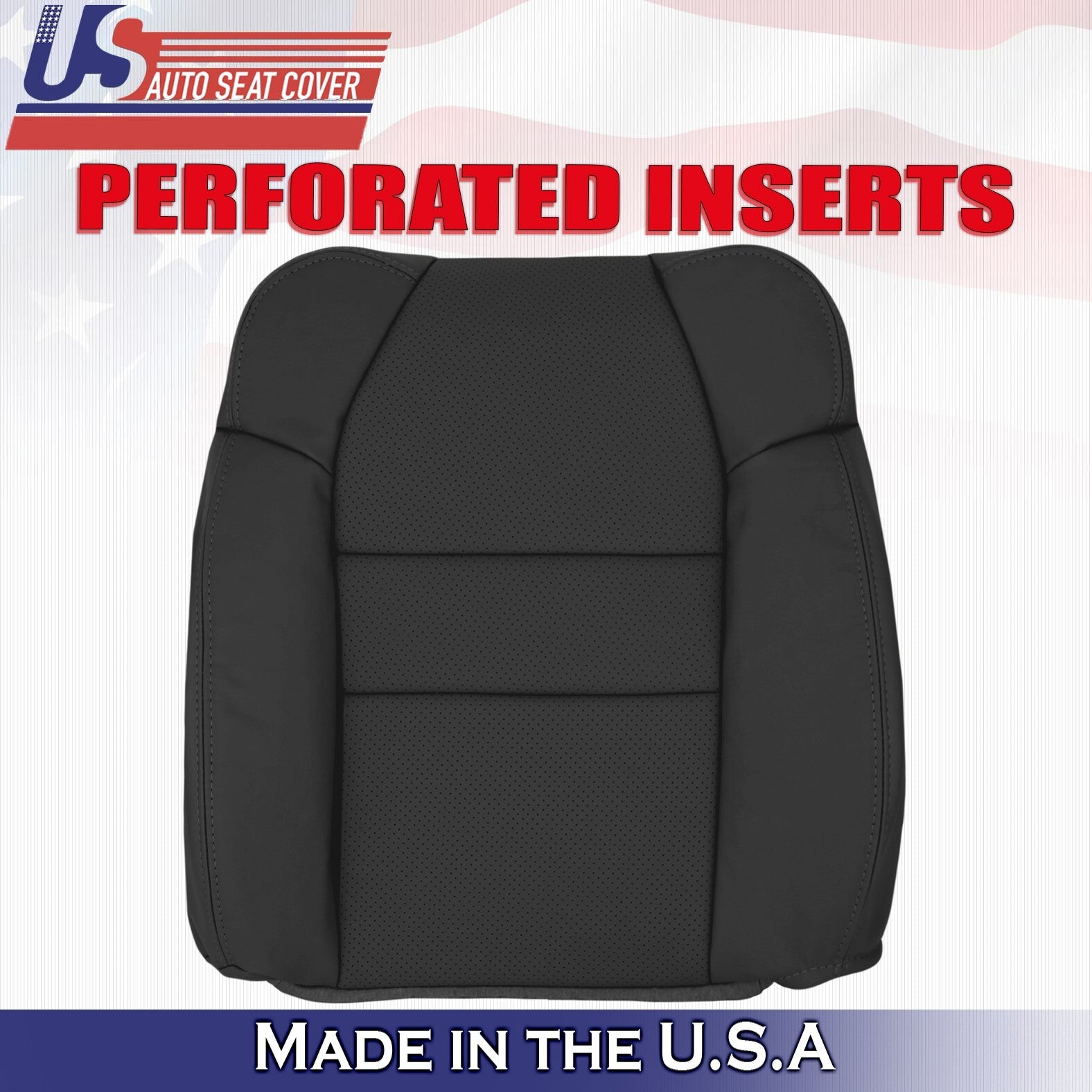 2004 2005 2006 For Acura MDX Driver Side Top Leather Seat Cover Black