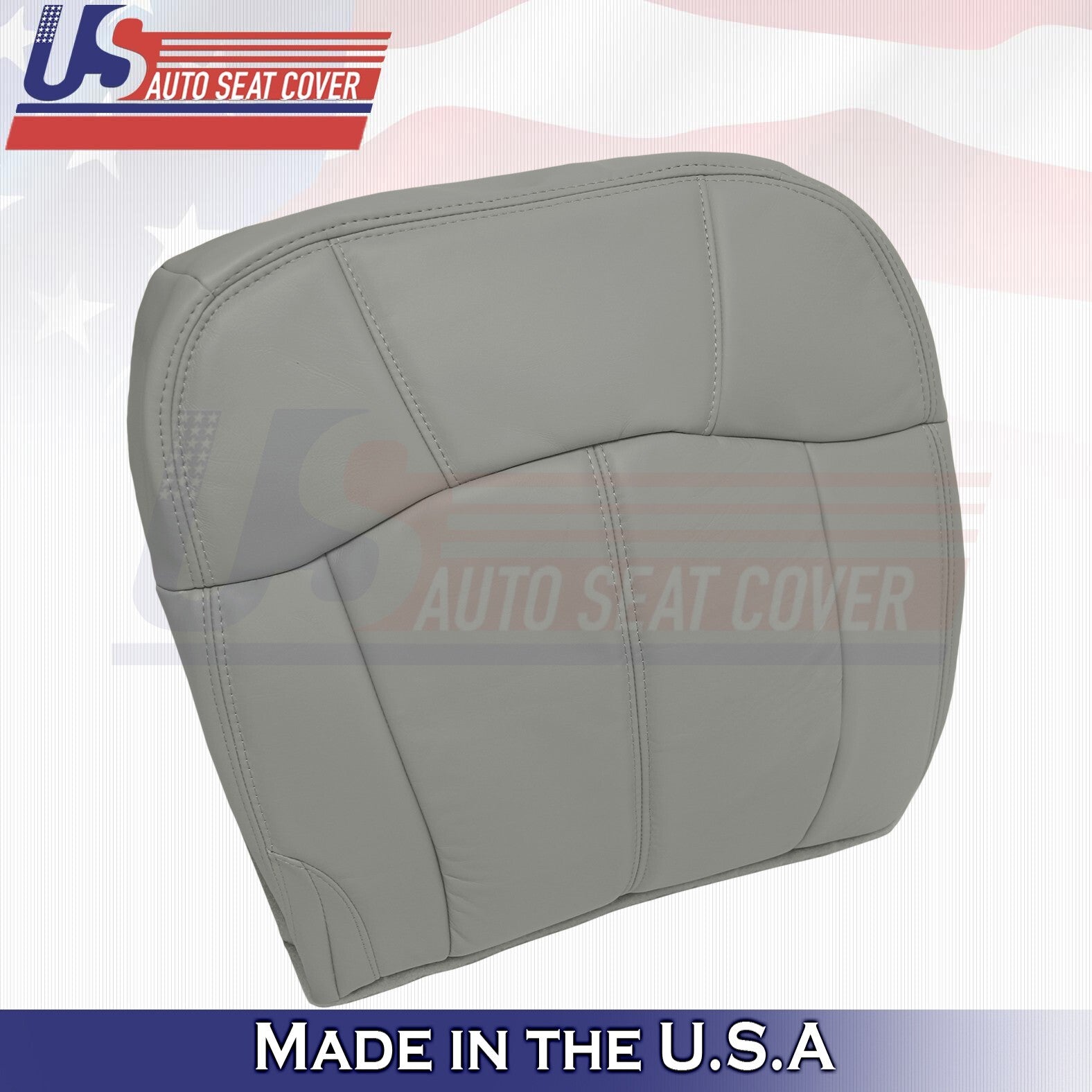 1999 to 2002 For Chevy Tahoe Rear Driver& Passenger Bottoms Leather Covers Gray
