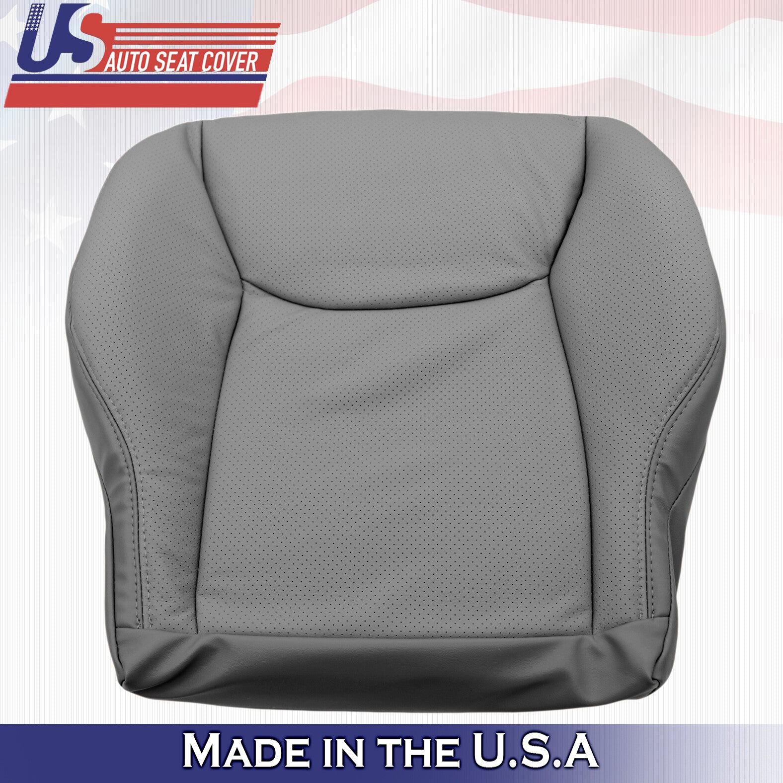 2000 to 2002 Mercedes Benz S Class Driver Passenger Bottom Leather Covers Gray
