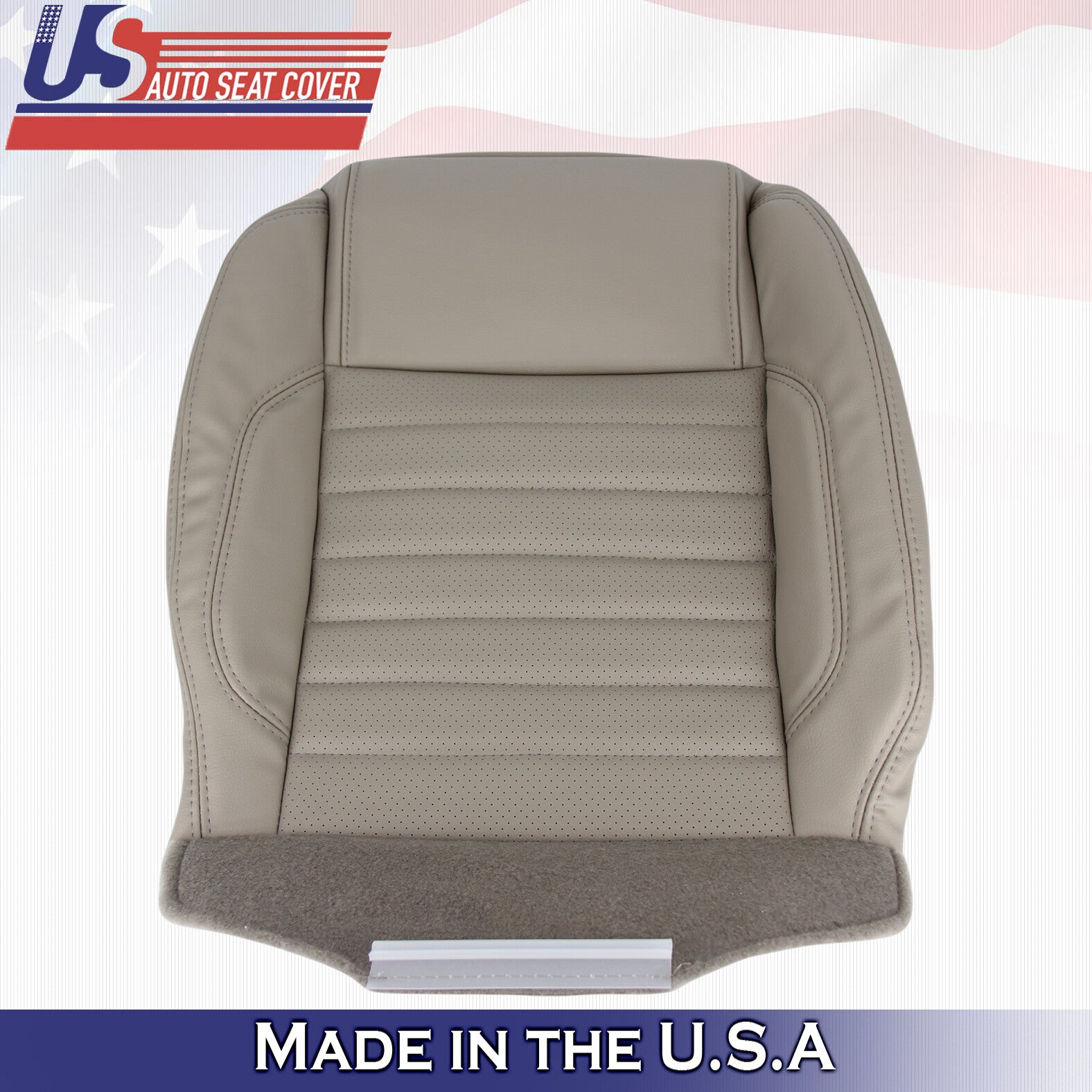 2010 to 2014 For Ford Mustang Passenger Bottom Synthetic Leather Cover Stone