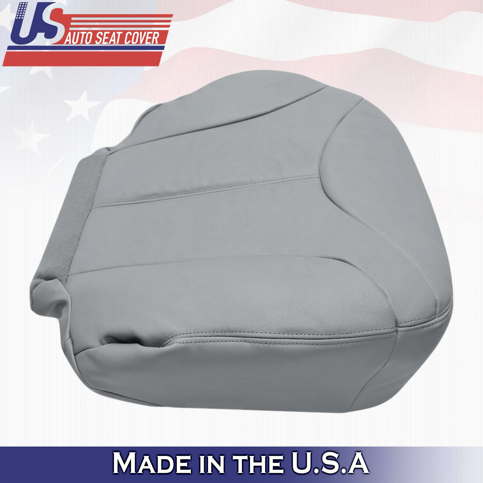 1999 2000 For GMC Yukon XL SLT SLE Passenger Bottom Leather Seat Cover Gray
