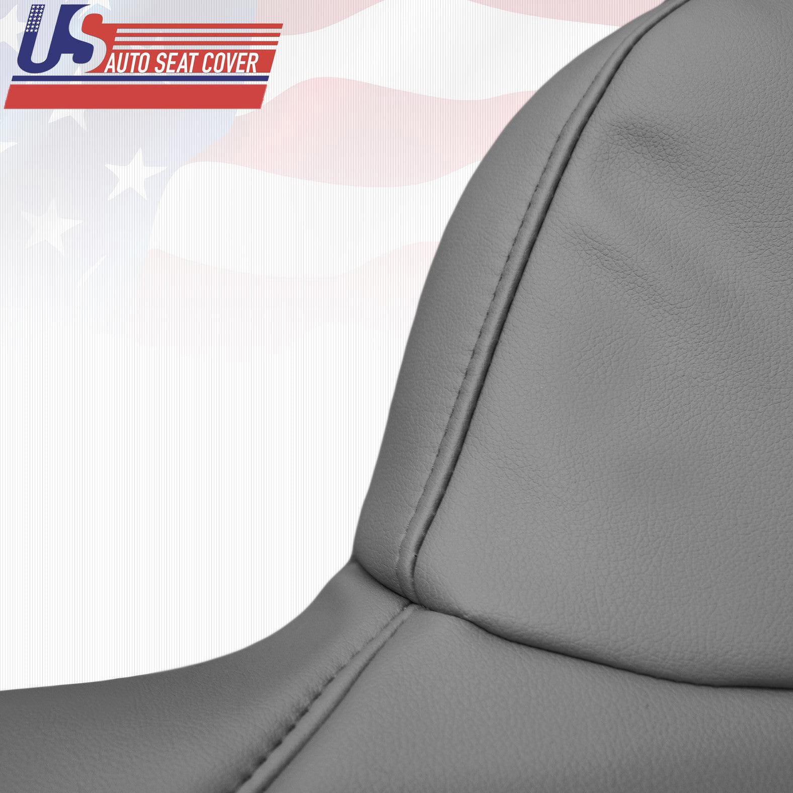 2003 to 2007 Fits Ford F250 XL Upper Top Bench Replacement Vinyl Seat Cover Gray