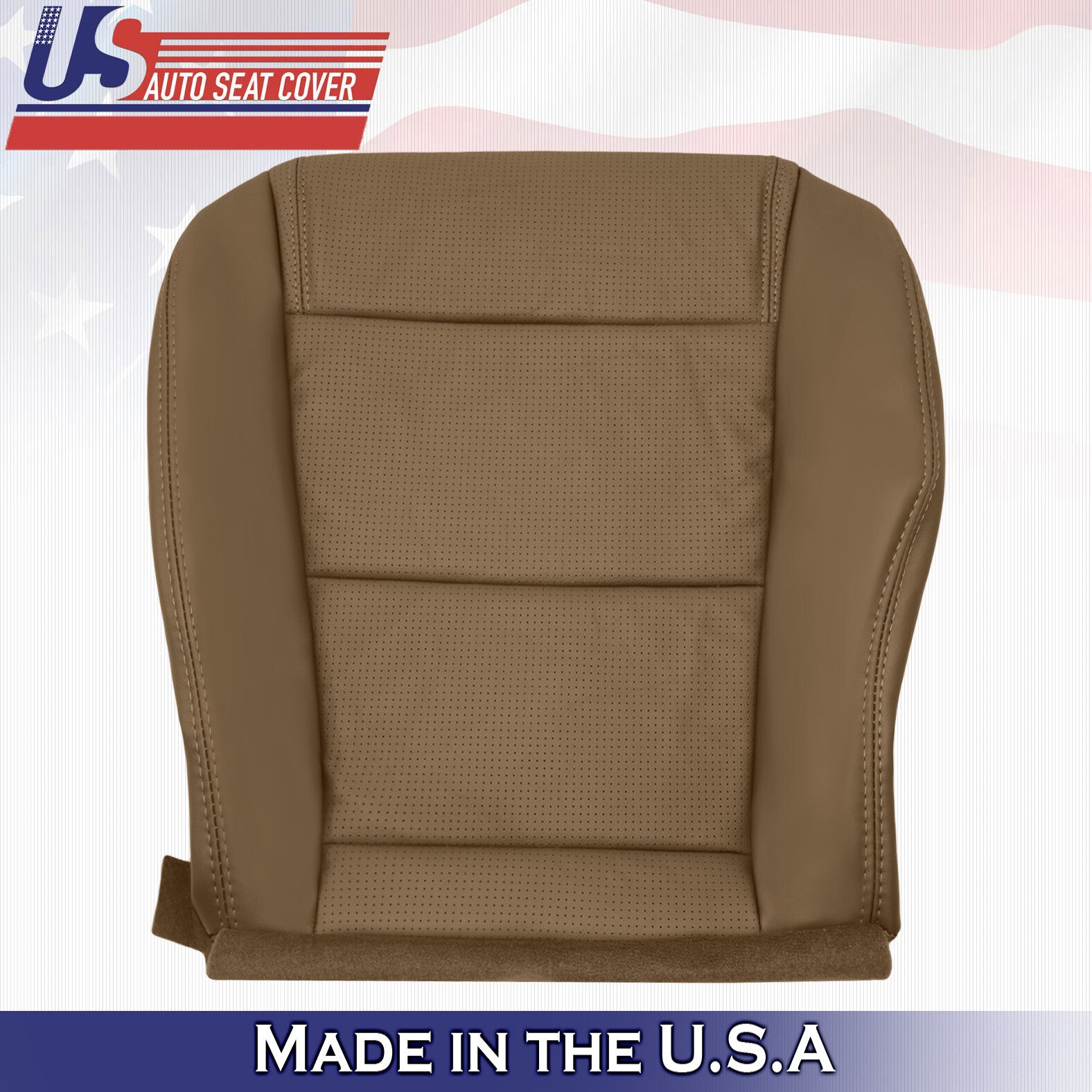 Fits 2004 2005 2006 Acura MDX PASSENGER Bottom Perforated Leather Seat Cover TAN