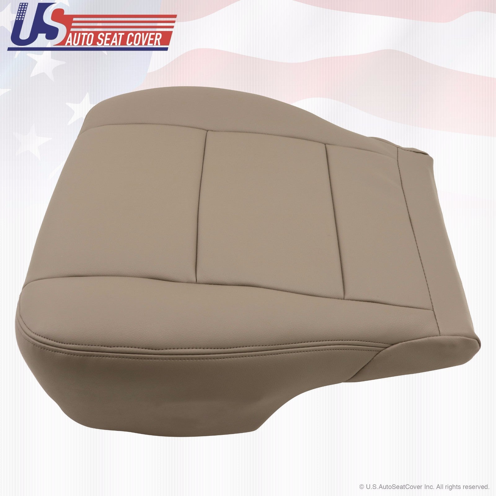 Fits 2003 Sequoia Front Driver Side Bottom Replacement SeatCover synthetic Tan