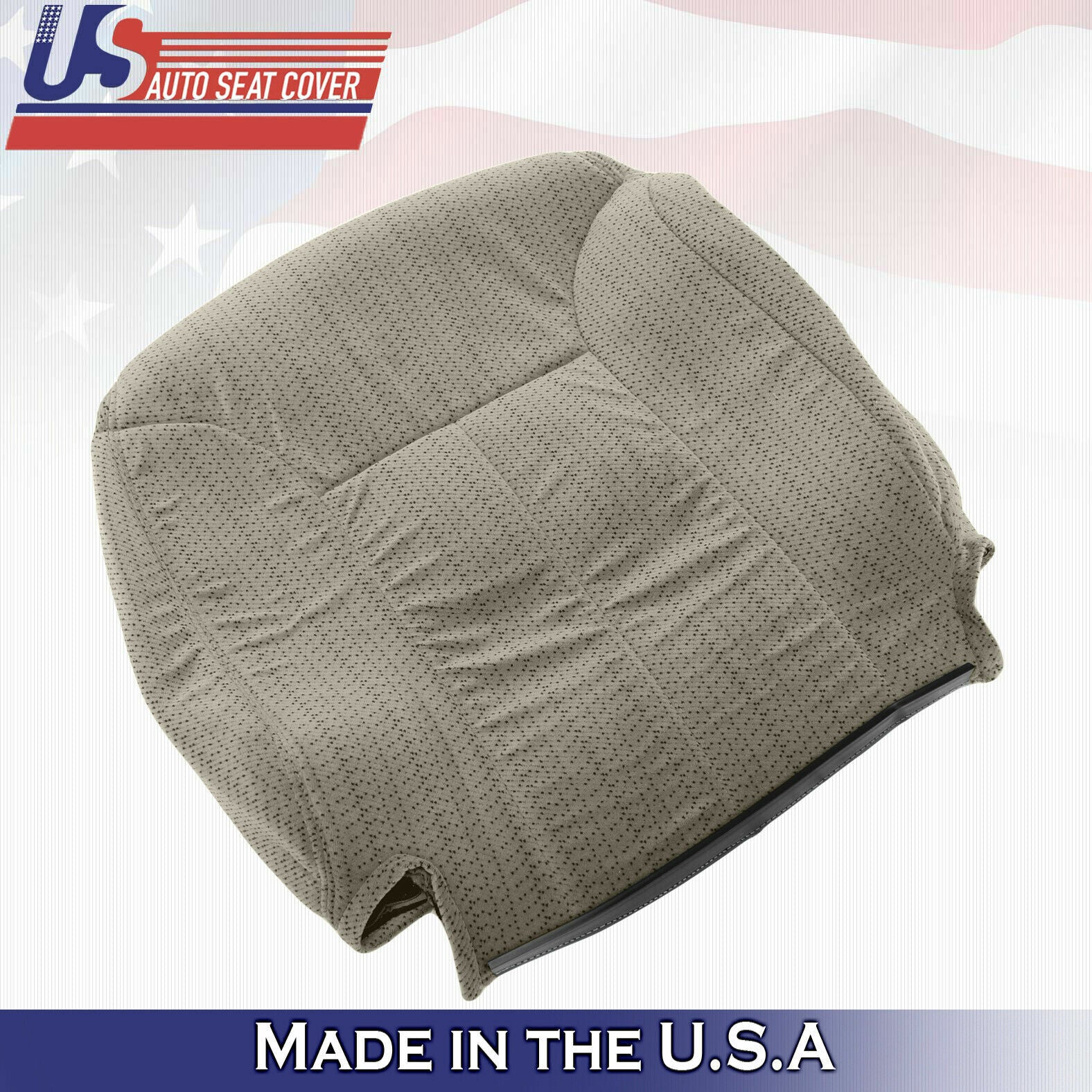 1995 to 1999 For Chevy Silverado 2 Tops 2 Bottoms 2Armrests Cloth Seat Cover Tan