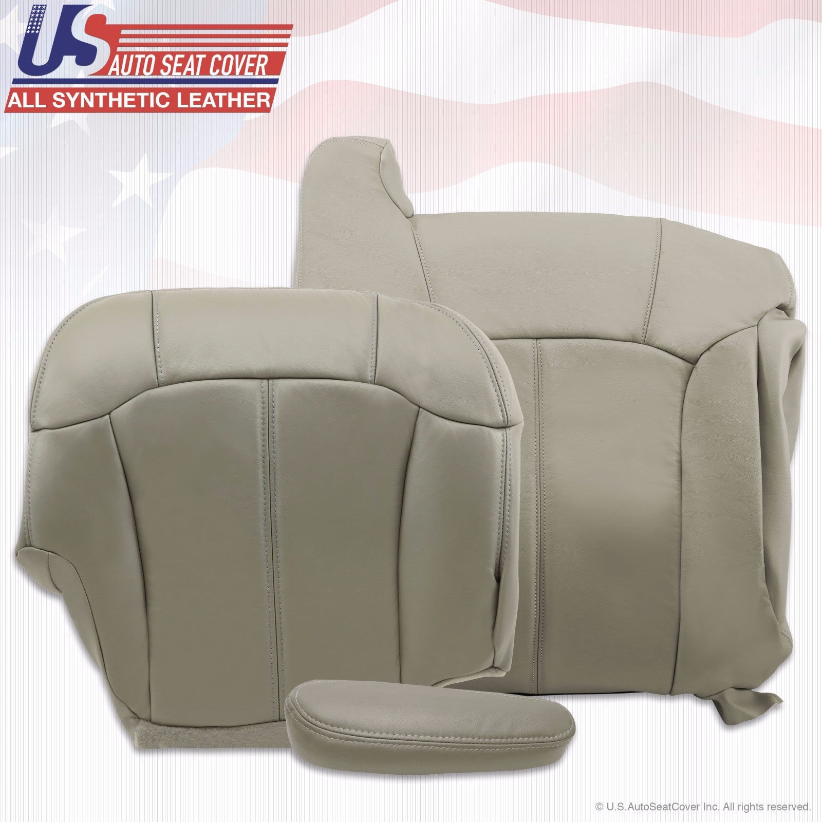 1999 2000 2001 2002 Chevy Suburban Suburban Synthetic leather seat cover Gray