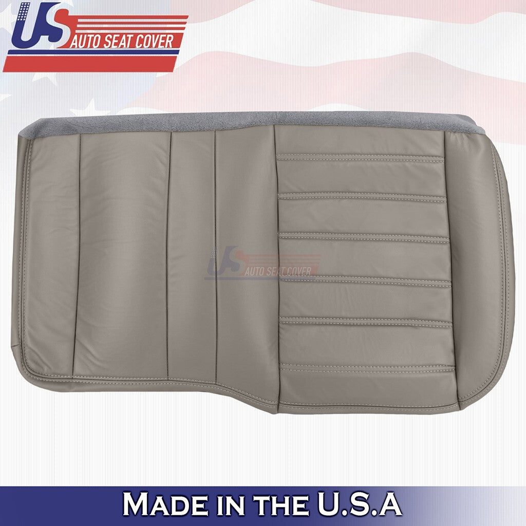 2003-2007 FOR Hummer H2 REAR Driver & Passenger Bottoms Leather Seat Cover Gray