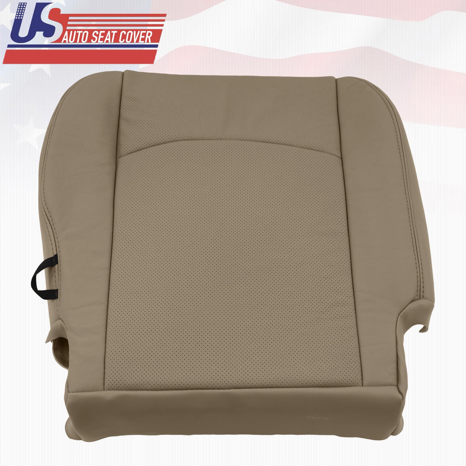 2009-2012 FOR DODGE RAM LARAMIE PASSENGER BOTTOM LEATHER PERF SEAT COVER TAN