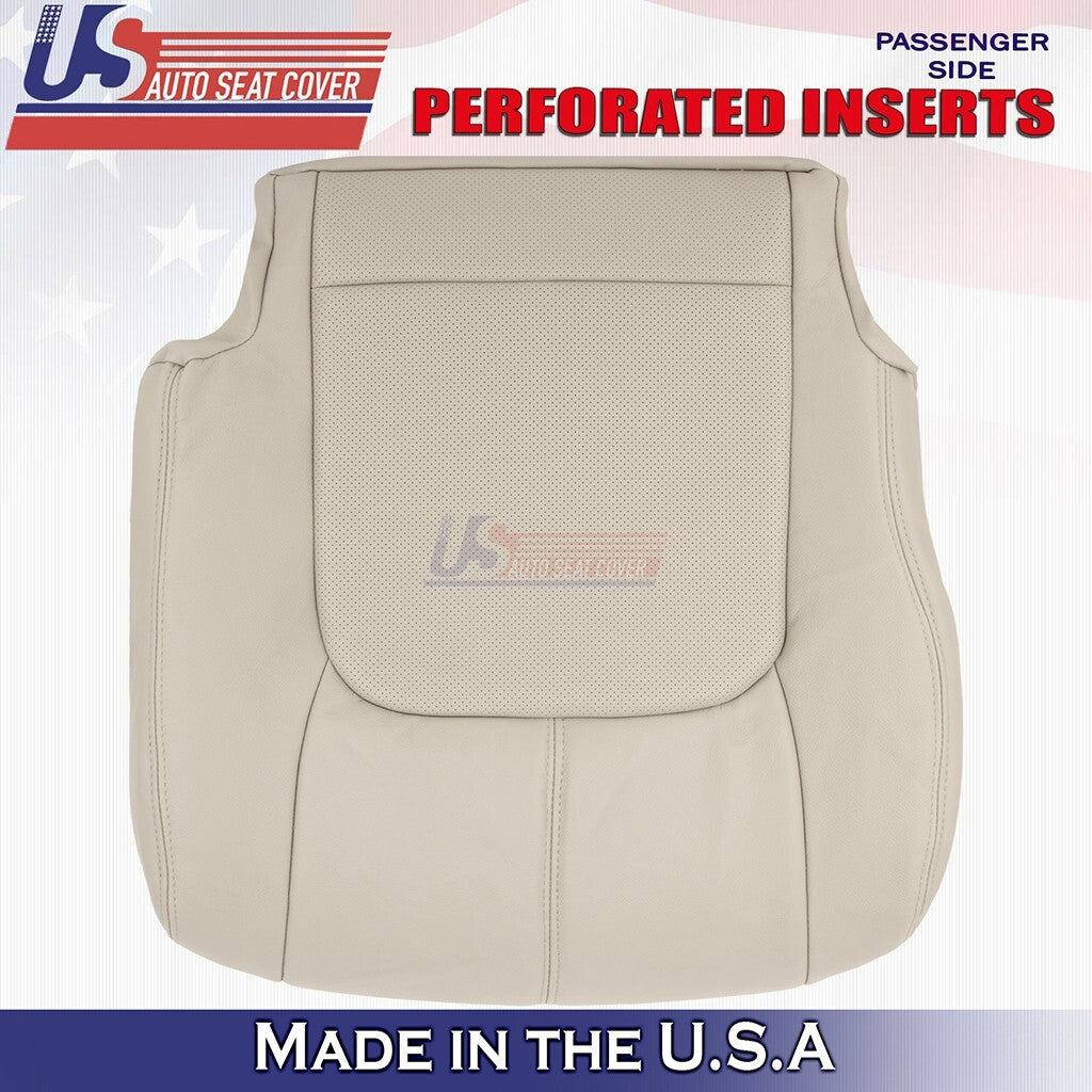 2009 to 2014 Fits Nissan Murano Passenger Bottom Leather Seat Cover Tan