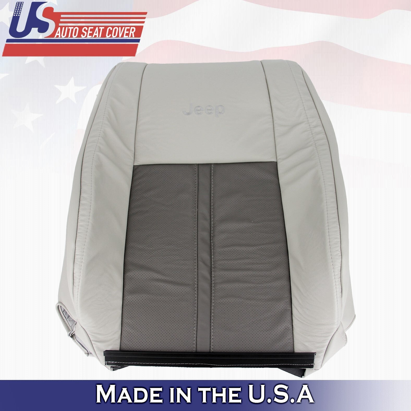 2005 For Jeep Grand Cherokee Limited Front Driver Top Leather Seat Cover Tan