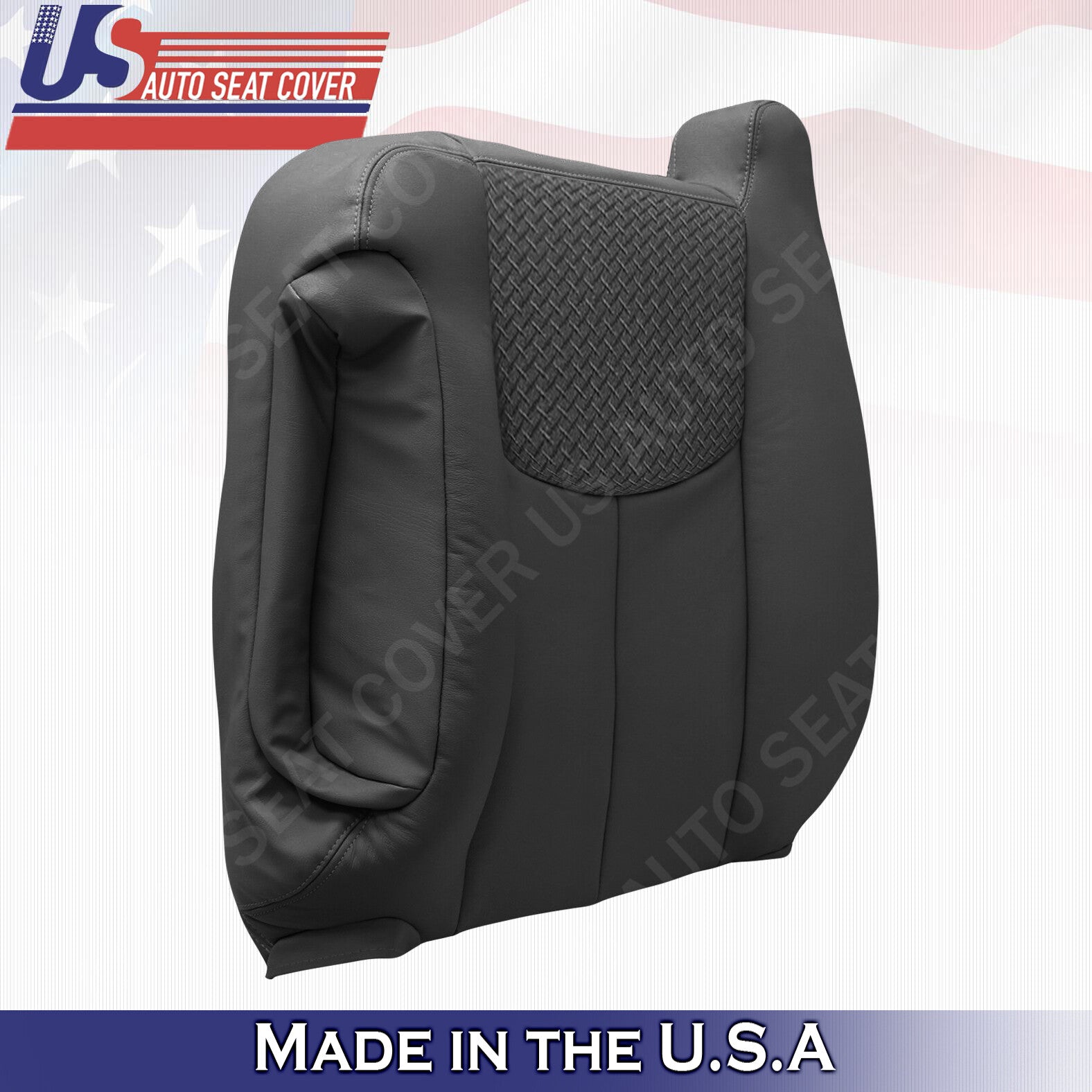 2003 2004 2005 2006 Chevy Avalanche Driver Upper Leather-Cloth Cover Dark Gray
