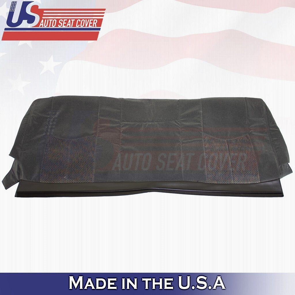 2003 to 2007 Fits Chevy Silverado Rear Bench Top Cloth Seat Cover Dark Gray