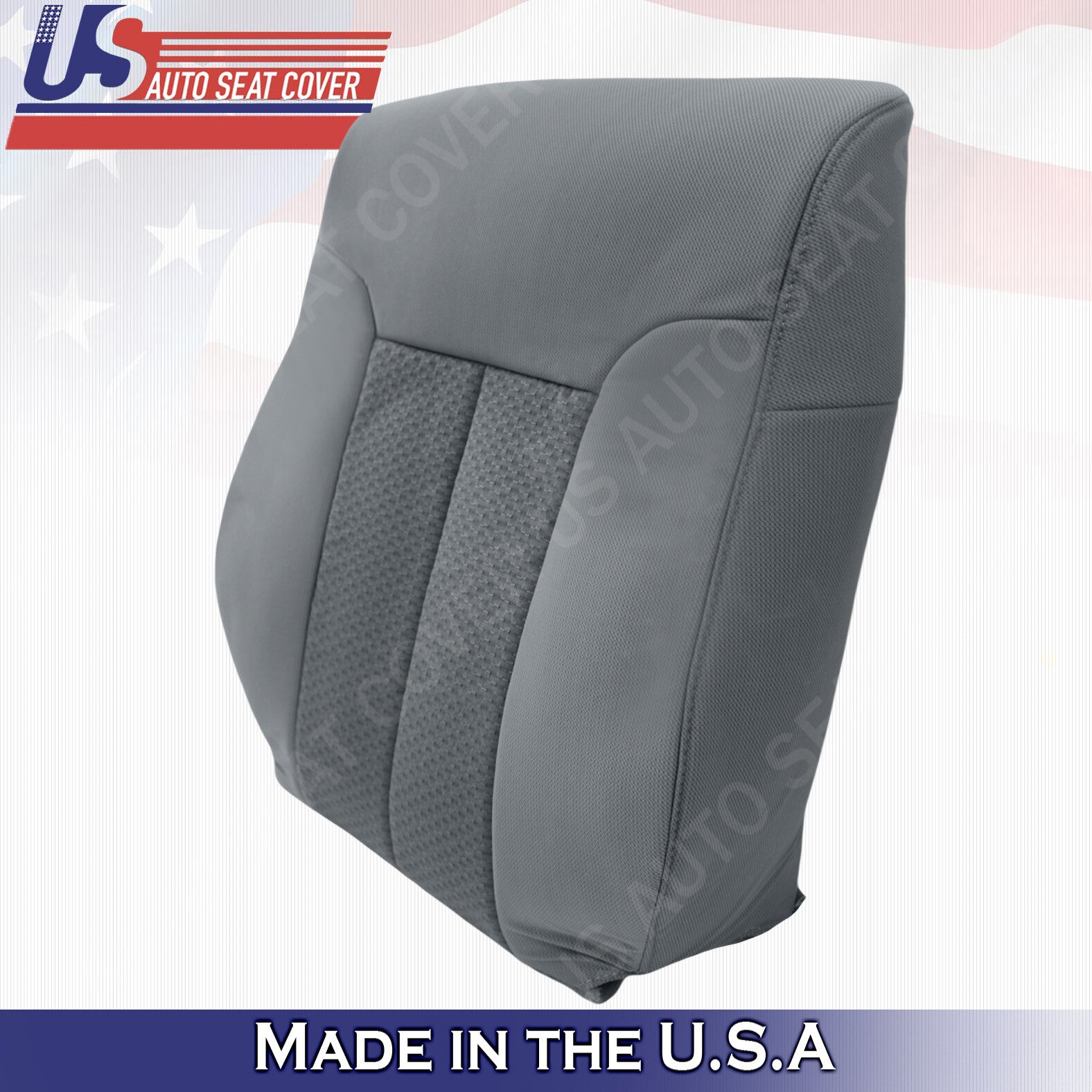 2011 to 2014 Ford F150 Driver Side  Bottom & Top Cloth Seat Cover Gray Steel