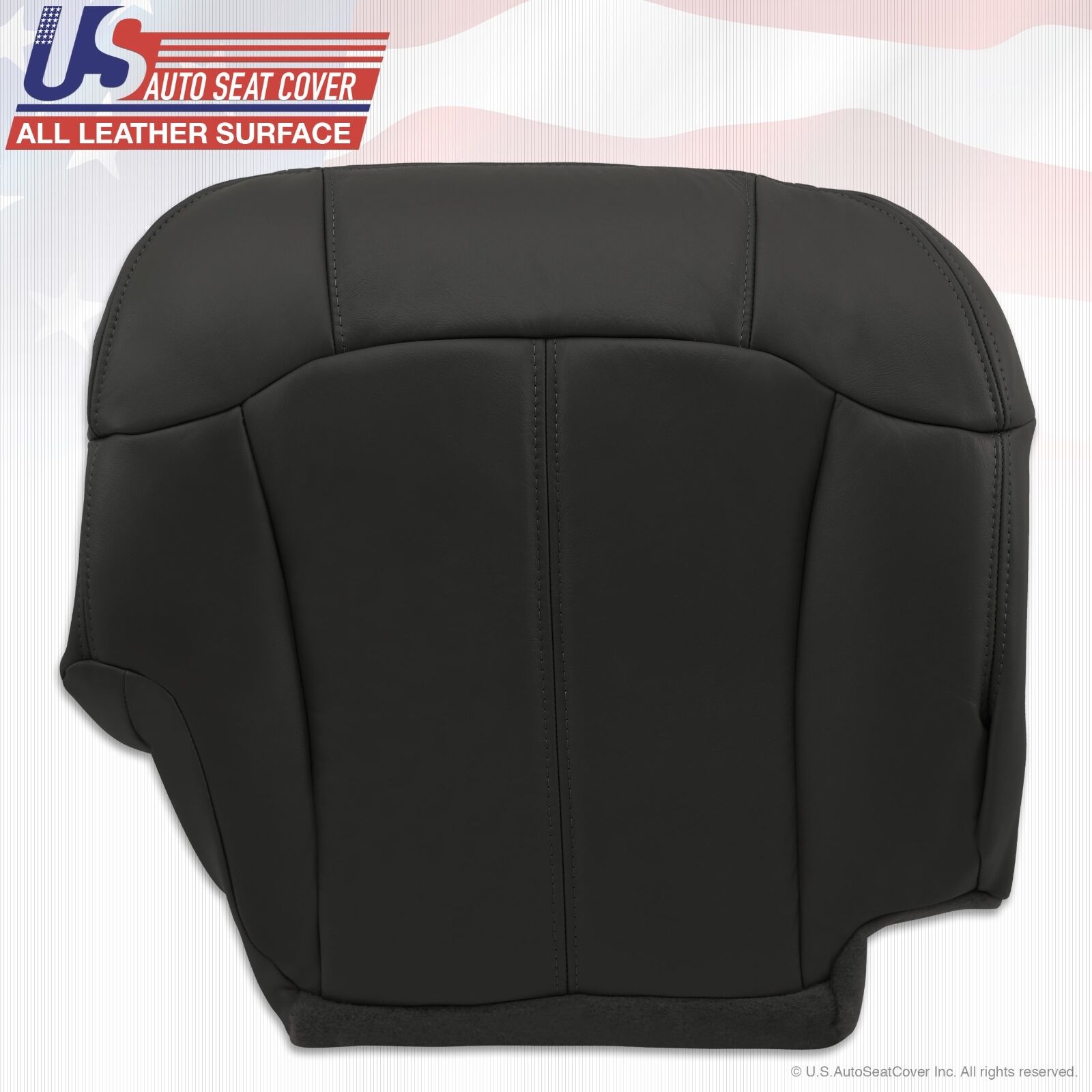 1999 to 2002 Chevy Silverado Driver Passenger leather seat cover Graphite
