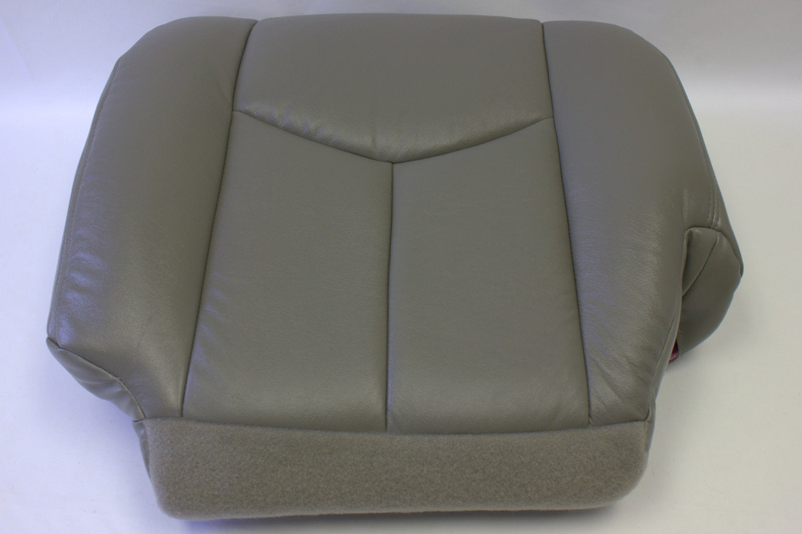 03 04 05 06 Tahoe Suburban Yukon Front Left Bottom Leather Seat Cover Light Gray
