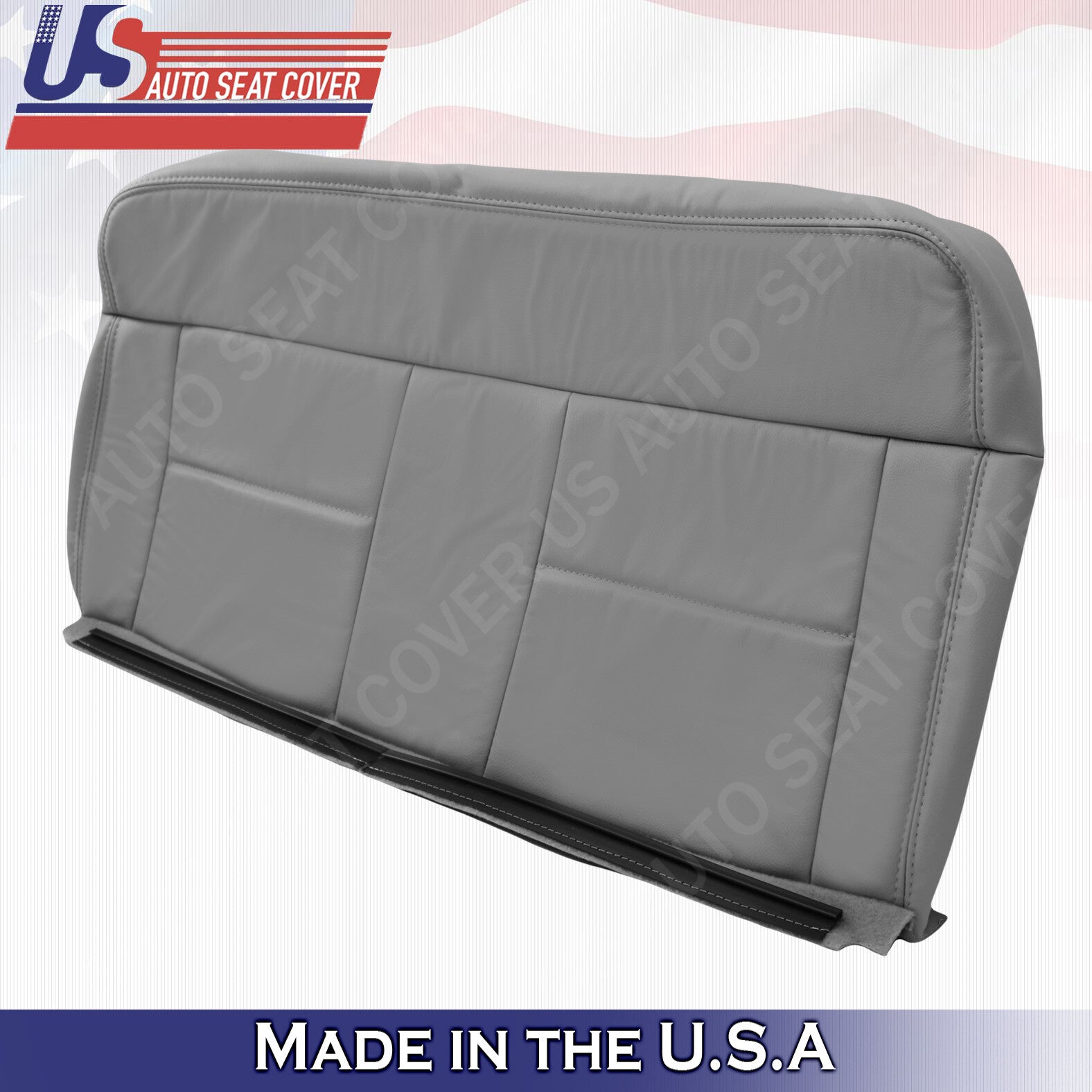 Rear Driver & Passenger Bottoms Leather Covers Gray 2004 to 2008 Fits Ford F150