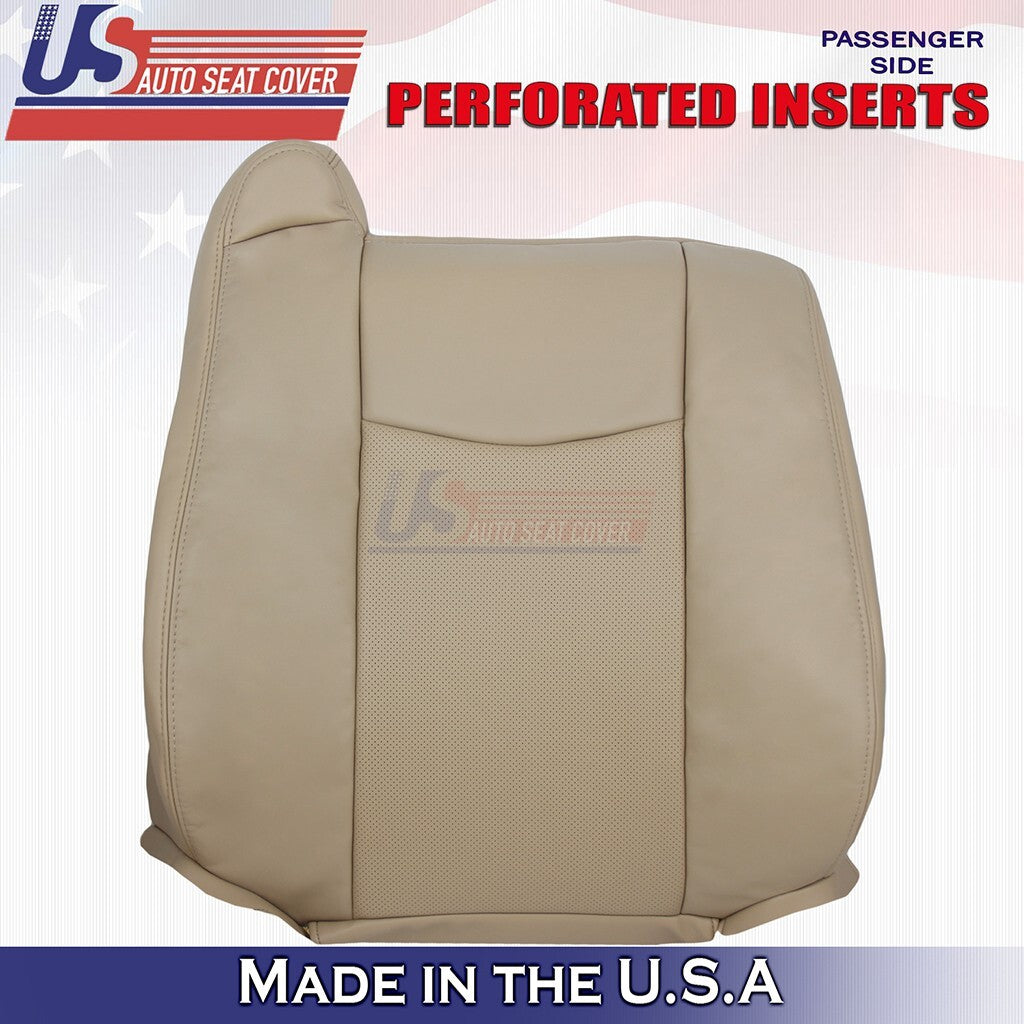 2004 - 2009 For Cadillac SRX Driver & Passenger upper Leather Cover Cashmere Tan