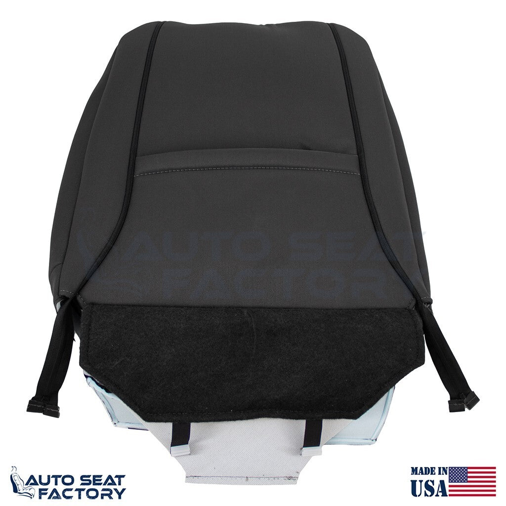 Replacement 2019 - 2023 GMC Sierra PASSENGER Side Top Black Cloth Seat Cover