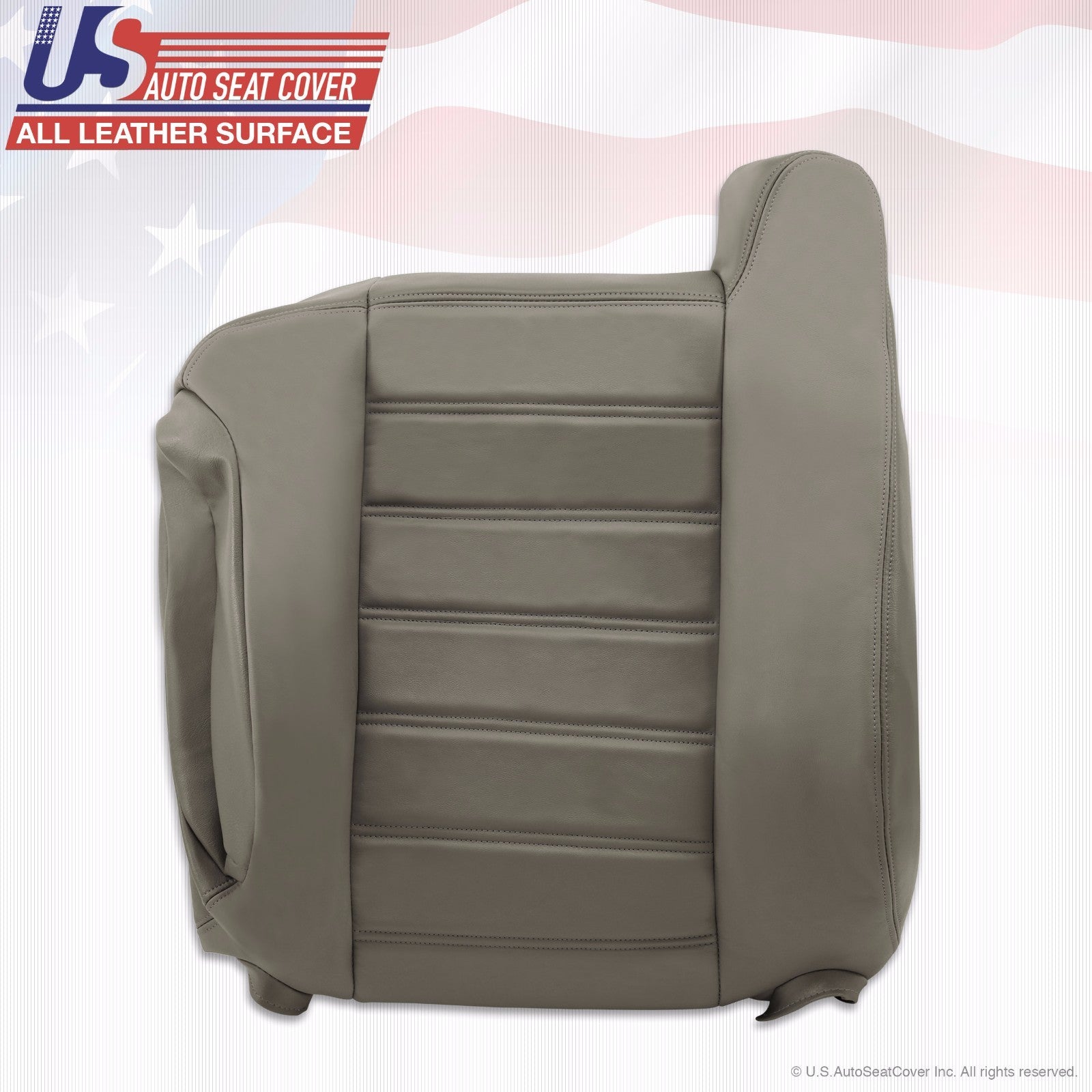2003 To 2007 Hummer H2 Driver top Lean Back Leather Seat Cover Wheat Gray