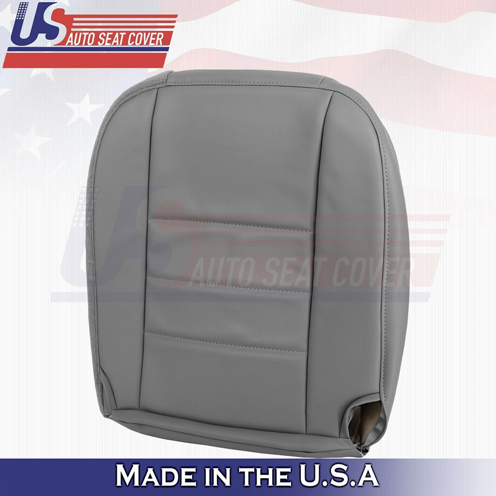 1997-2006 FITS Jeep Wrangler Passenger Bottom Leather Seat Cover Mist Gray