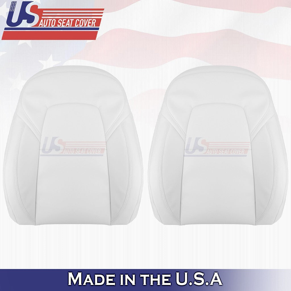 2020 to 2024 For Tesla Model Y Driver &Passenger Bottoms-Tops Vinyl Cover White