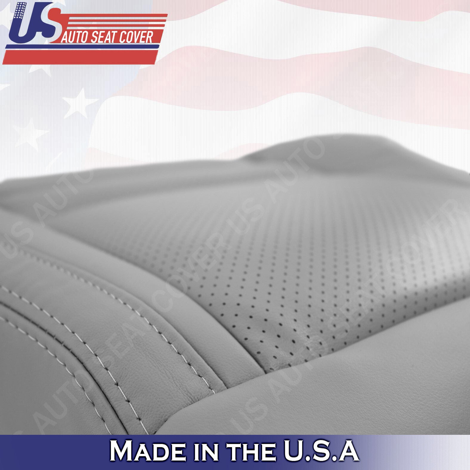 2001 to 2003 For Toyota Highlander Driver &Passenger Bottoms Leather Cover Gray