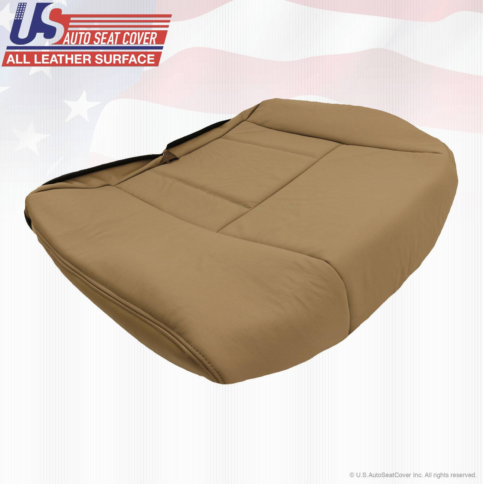 Fit 2002 Toyota 4Runner Rear Driver-Passenger Bottom Leather Seat Cover Oak Tan