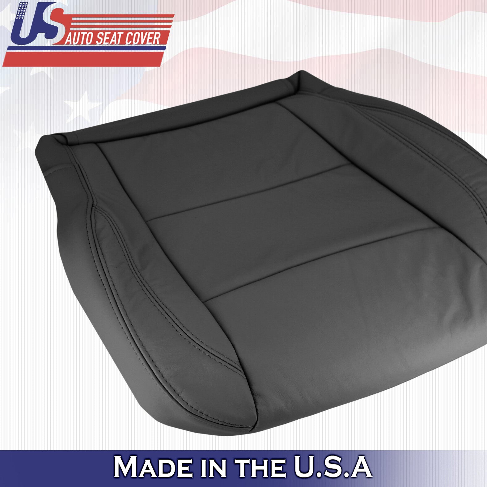 2004 - 2010 For Infinity QX56 Driver Side Bottom Leather Seat Cover in Black