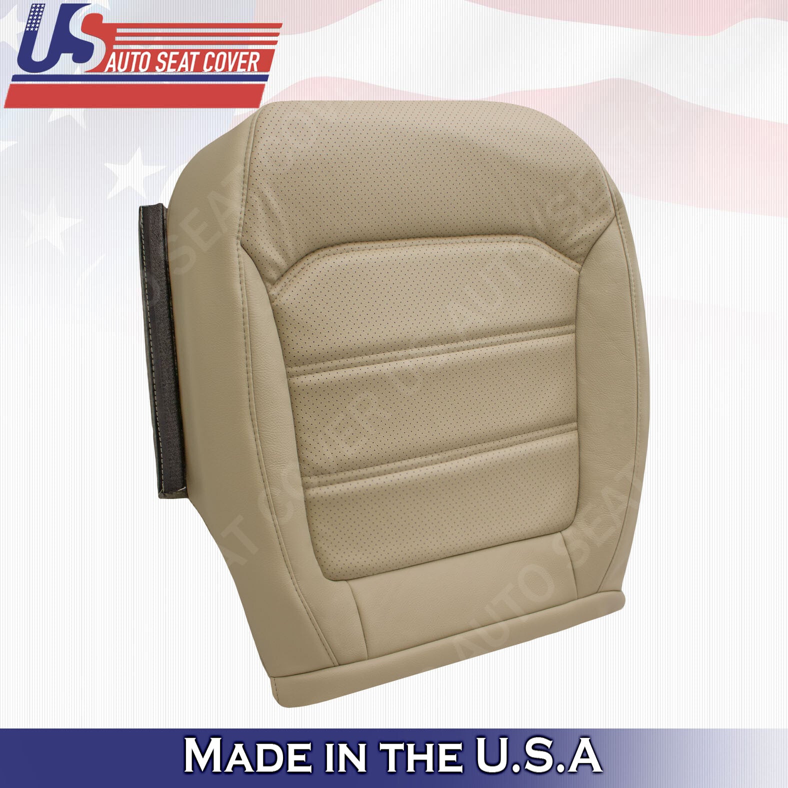 2012 -2020 Fits For Volkswagen Passat Front Driver Bottom Leather Seat Cover Tan