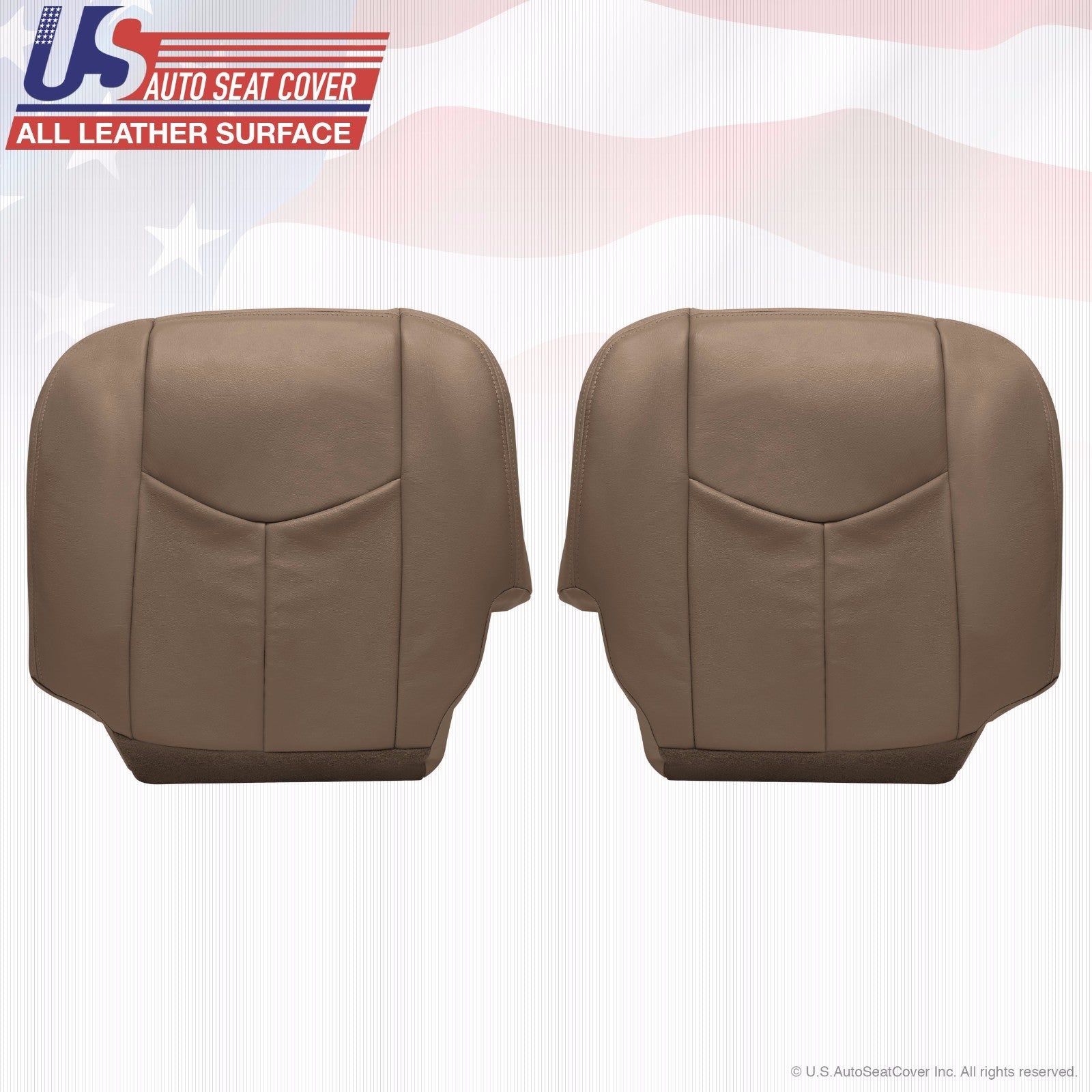 2003 To 06 GMC Sierra 1500 2500 3500 HD Upholstery leather seat cover Tan 52I