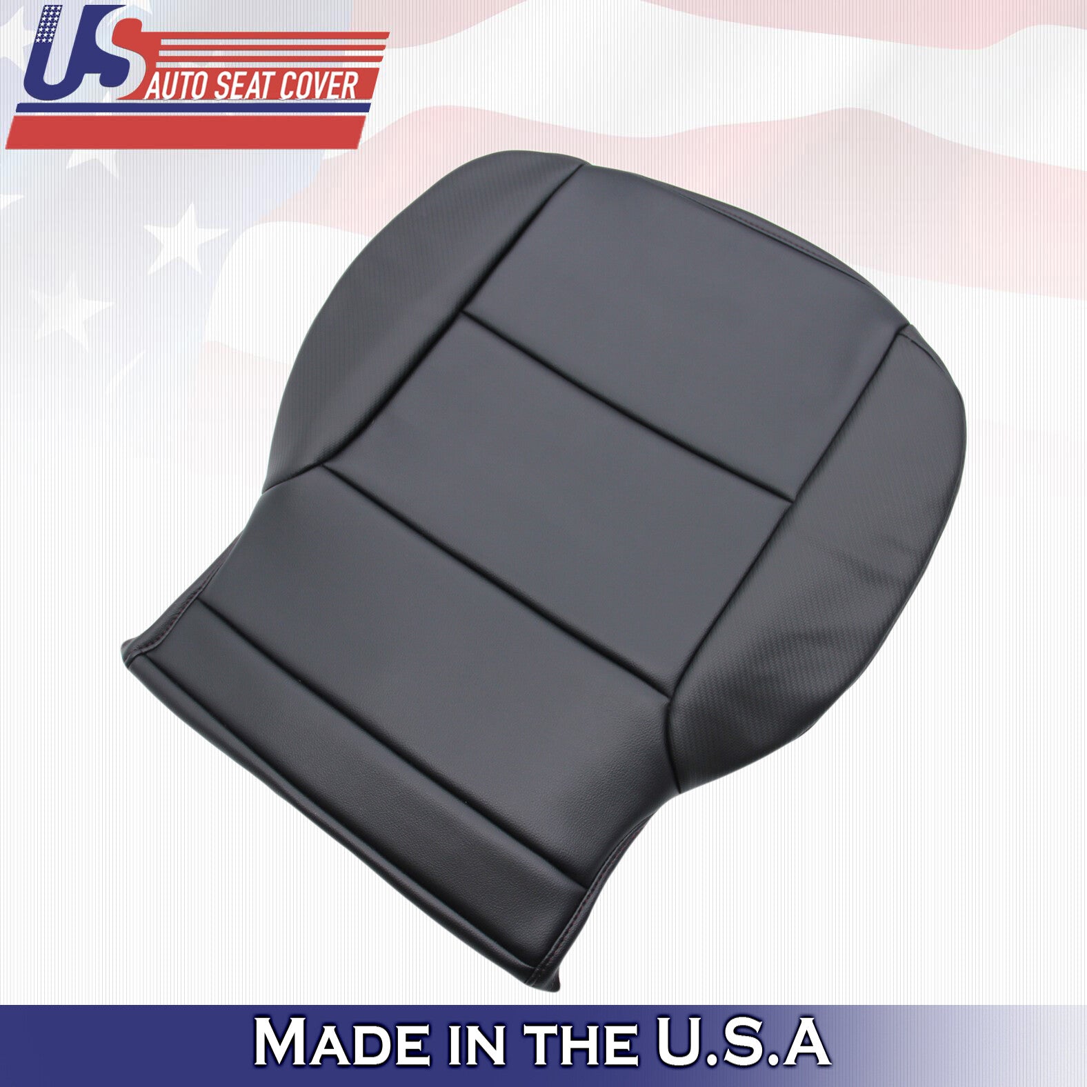 Fits For 2014 - 2019 GMC Sierra All-Terrain Driver Bottom Leather Cover Black