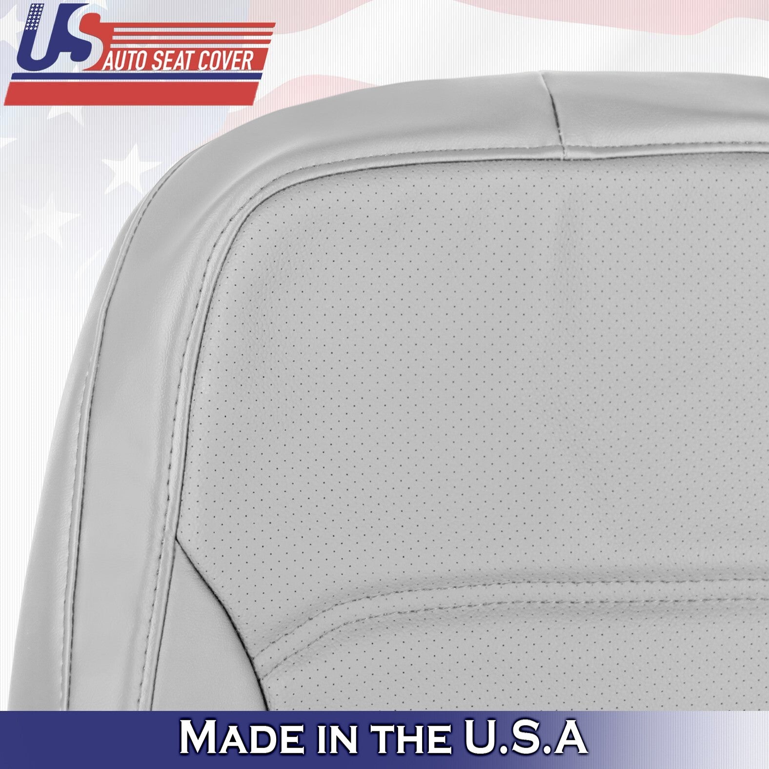 2012 to 2020 For Volkswagen Passat Passenger Bottom &Top Leather Seat Cover Gray