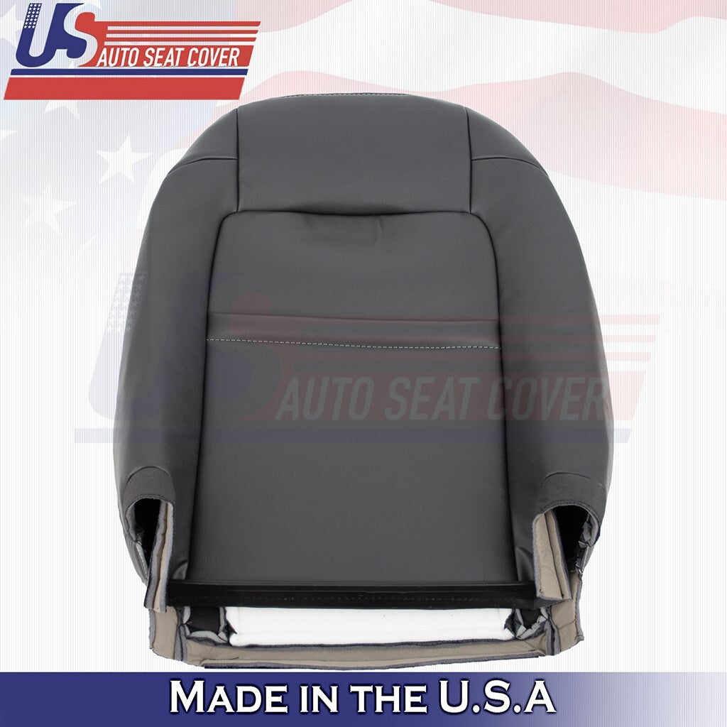 2016 to 2020 Fits Chevy Malibu Driver & Passenger Bottom Top Leather Cover Black