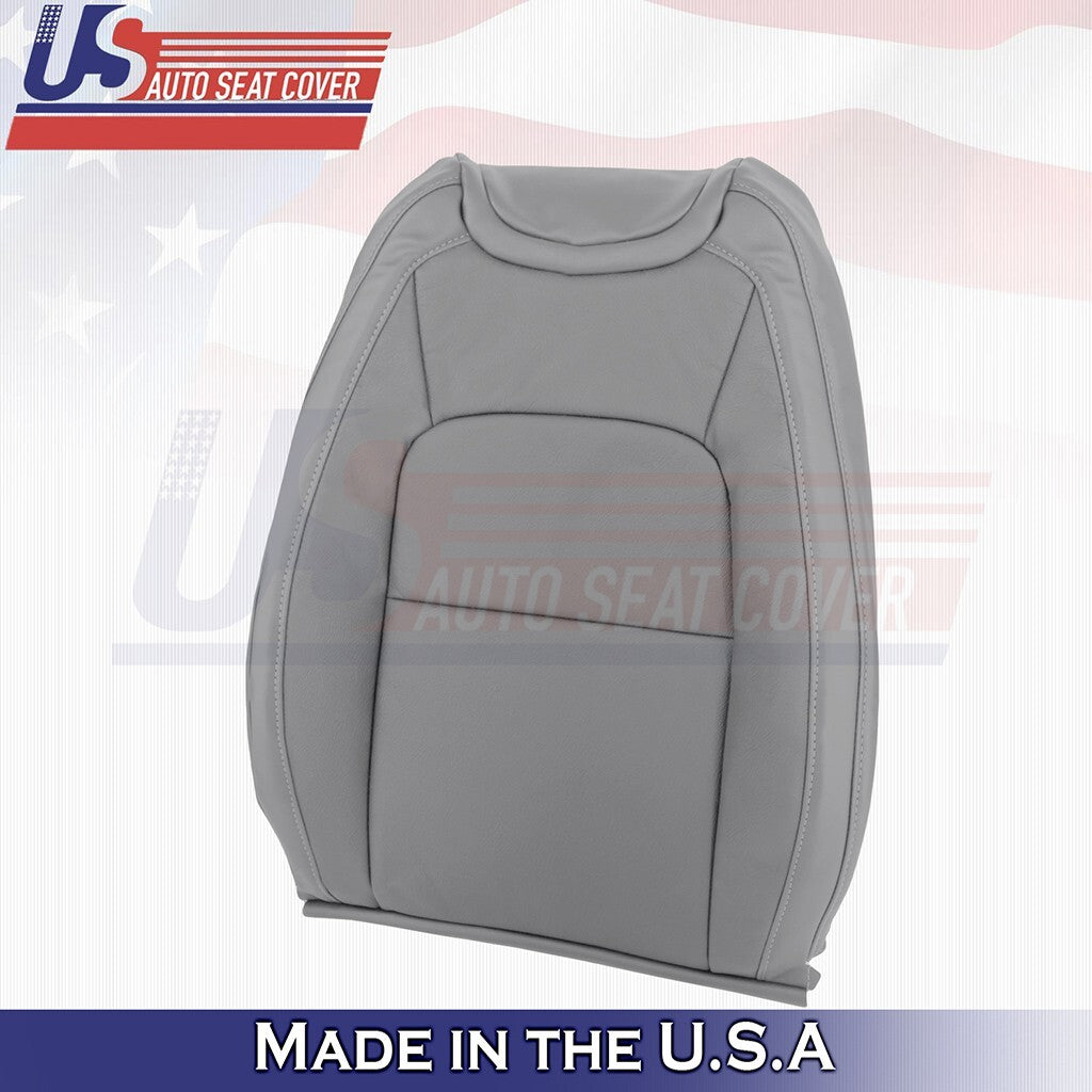 2015 to 2022 For GMC Canyon SLT Driver Top &Bottom Vinyl Seat Cover Gray
