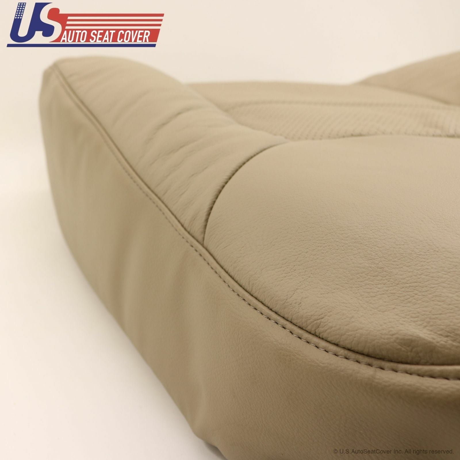 2003 Ford Expedition Passenger Lean Back Perforated Leather Seat Cover ALL TAN