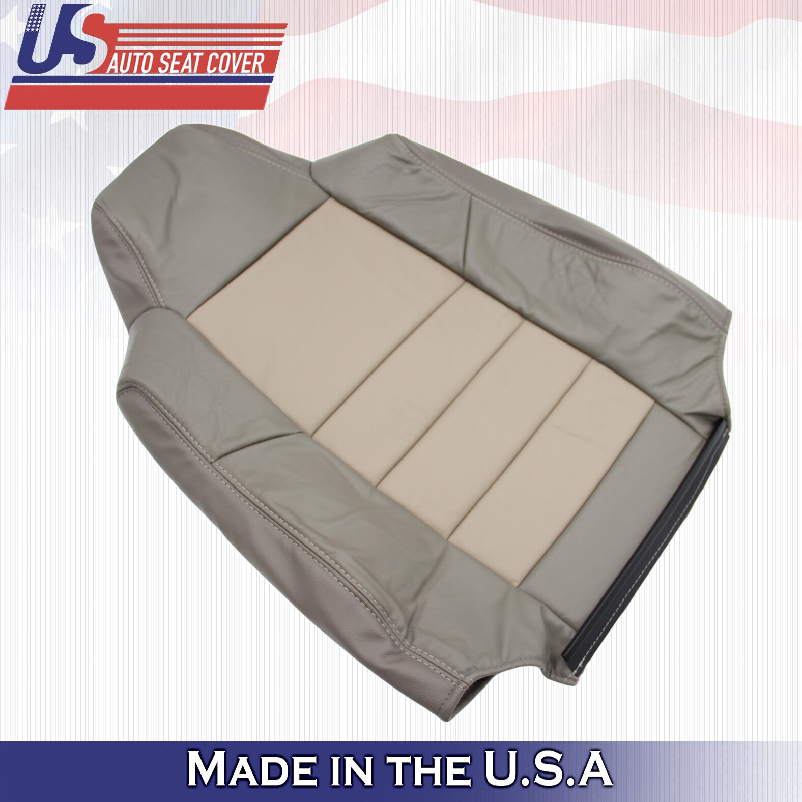 2002 2003 2004 Ford Excursion Eddie Bauer Front Lean Back VINYL Seat Cover 2TONE