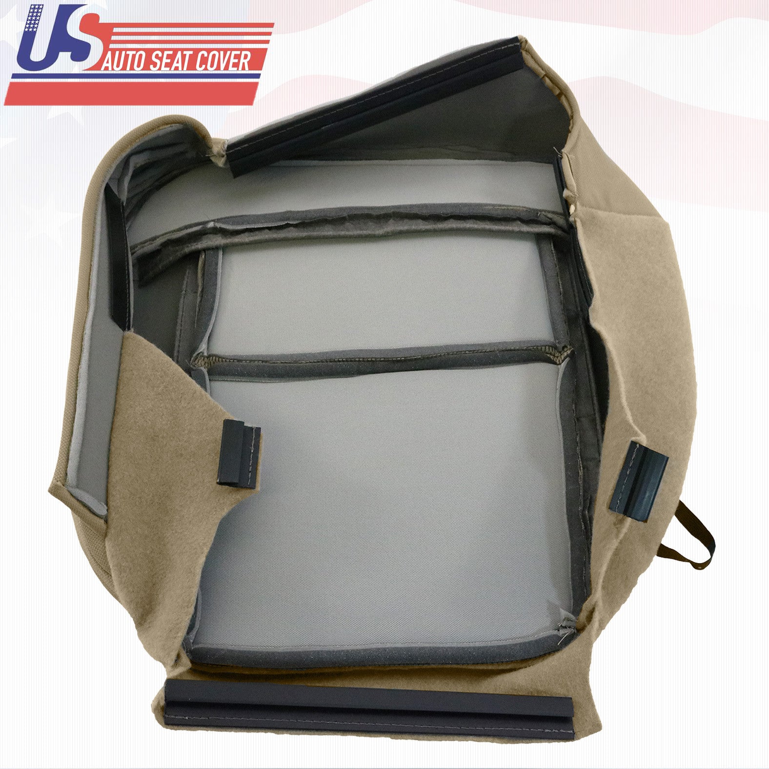 2004 - 2006 Ford F150 Driver and Passenger Bottom Replacement Cloth Cover Tan