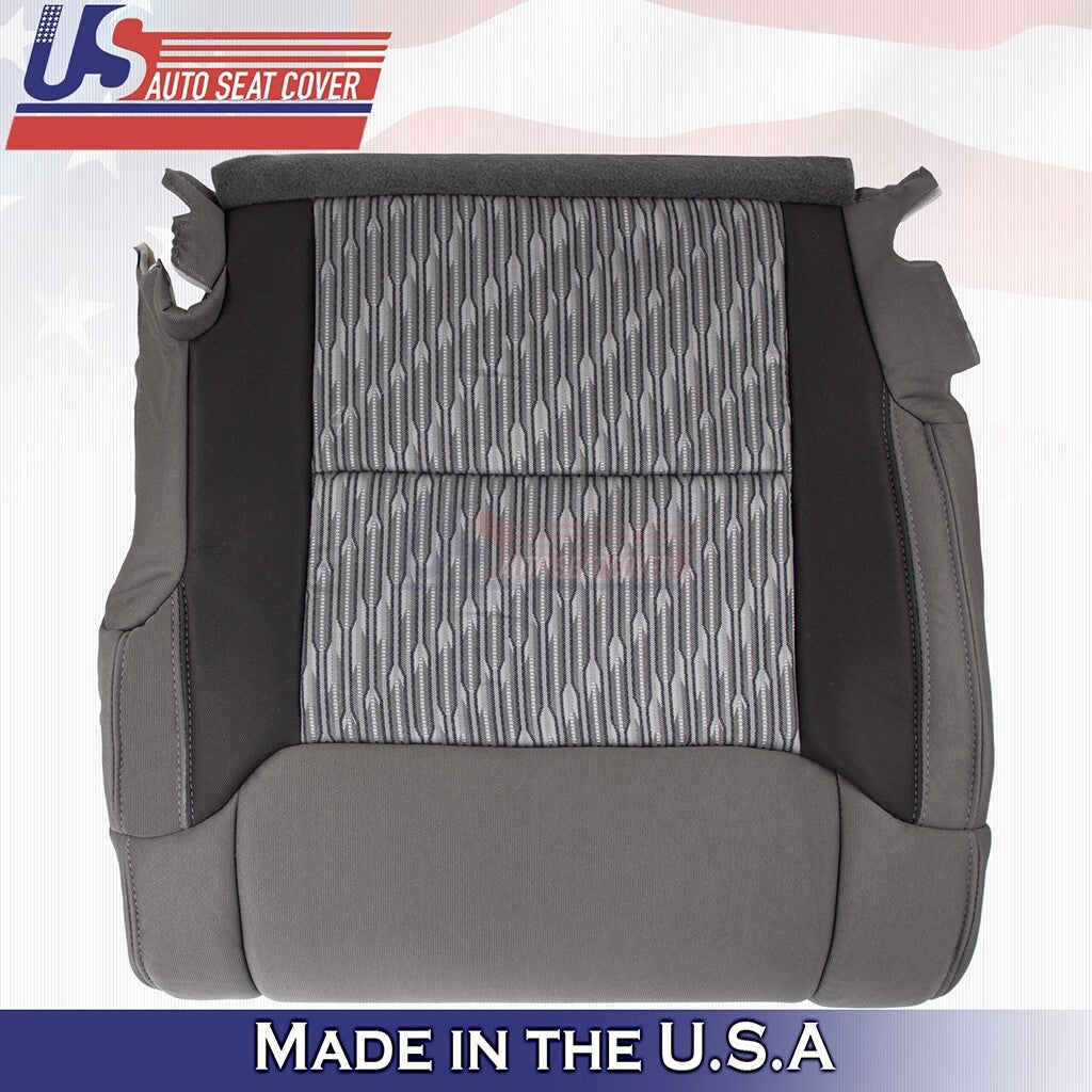 2014 2015 2016 2017 For Toyota Tundra Driver Top Bottom Cloth Cover 2-Tone Gray