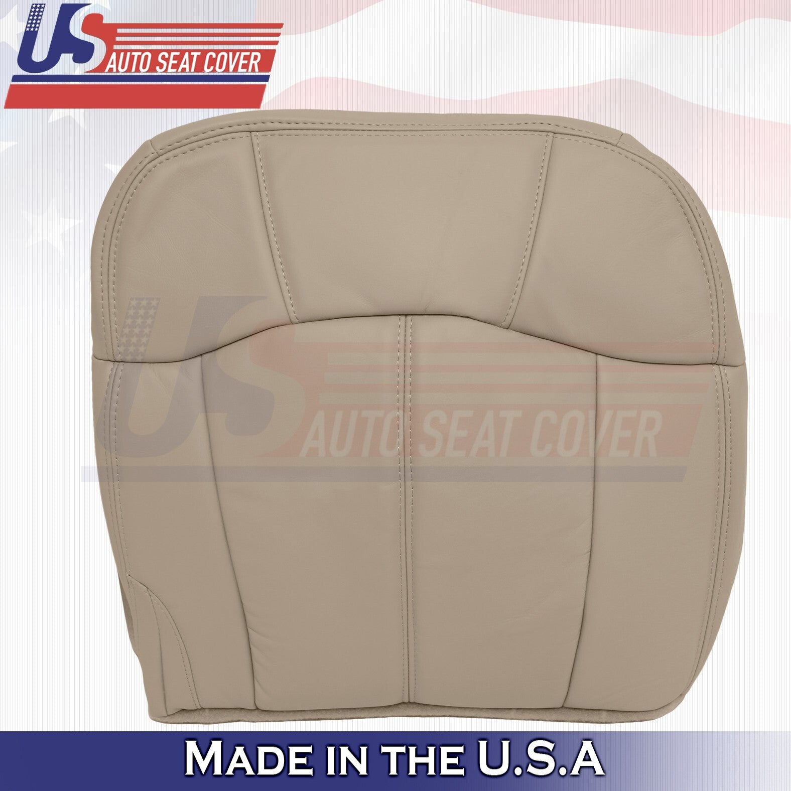 1999 to 2002 For Chevy Tahoe Rear Driver& Passenger Bottoms Leather Covers Tan