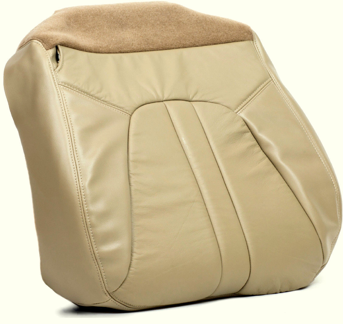2000 to 2002 Ford Expedition Eddie Bauer Passenger Bottom Leather Seat Cover Tan
