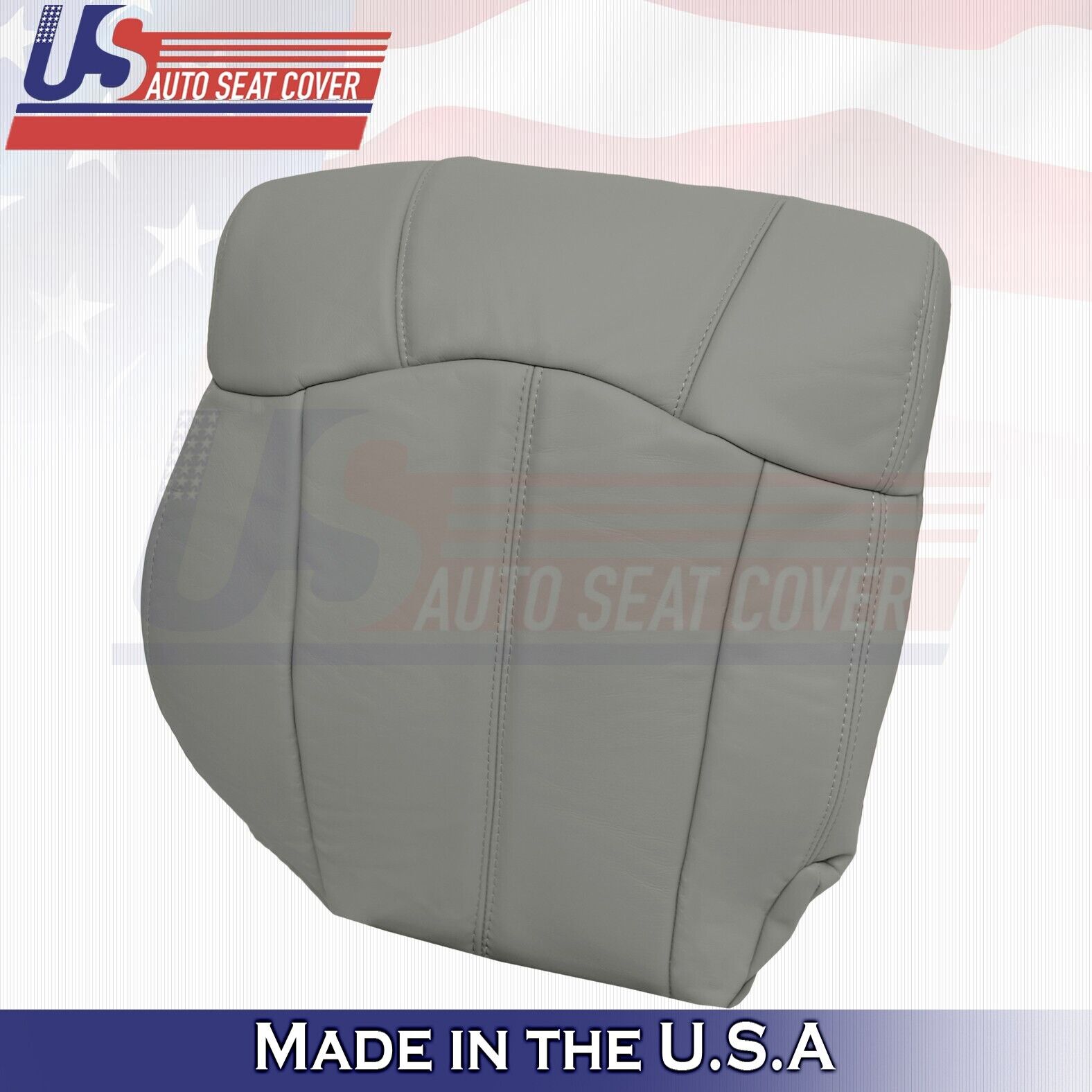1999 2000 2001 2002 Fits Chevy Tahoe 2nd Row Passenger Top Leather Cover Gray