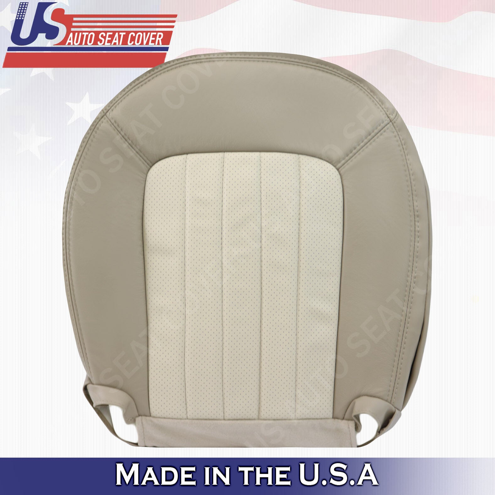 2002 2003 2004 2005 Mercury Mountaineer Driver Bottom Perf. Leather Cover Tan