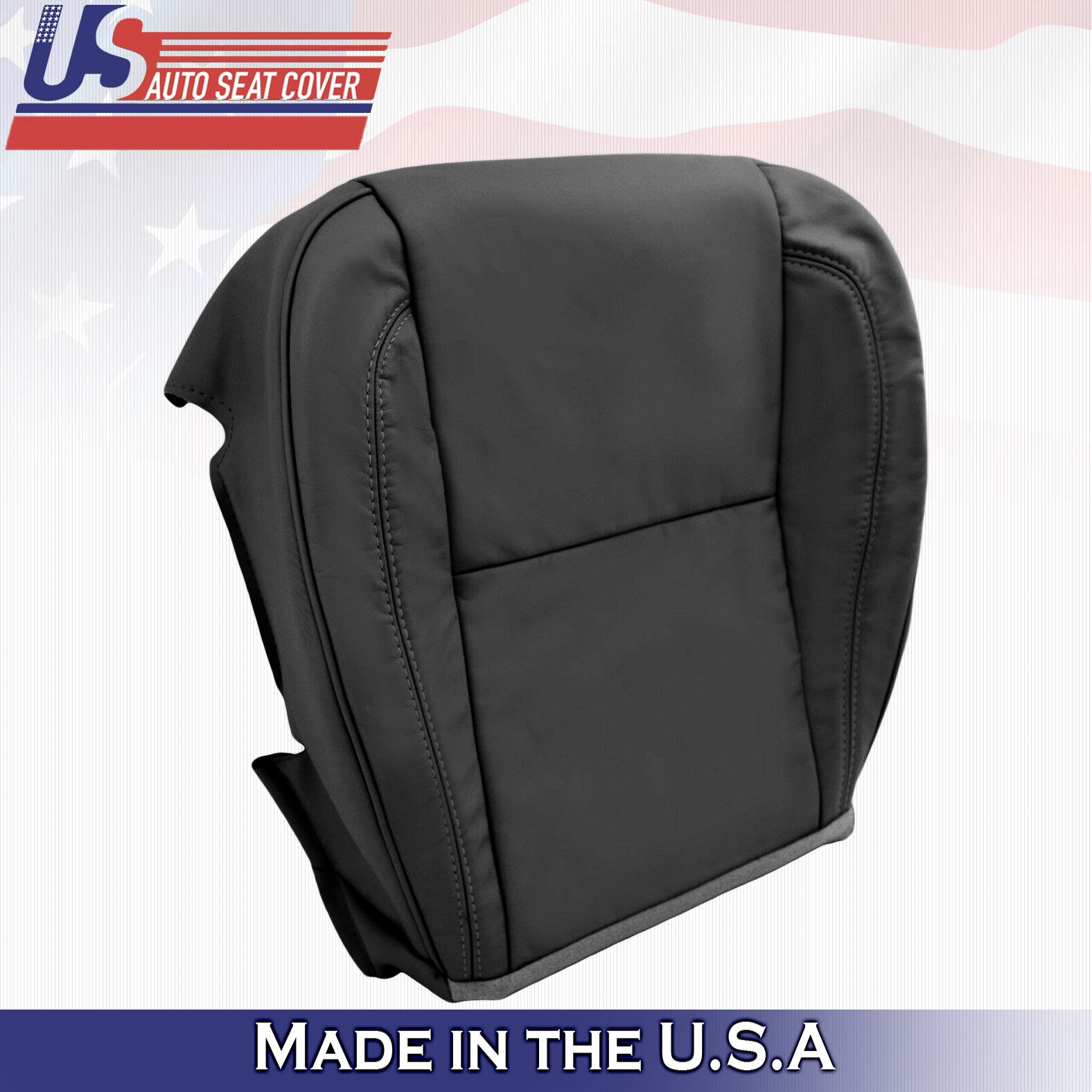 1998 1999 2000 For Lexus GS400 Passenger Bottom Solid Leather Seat Cover Black