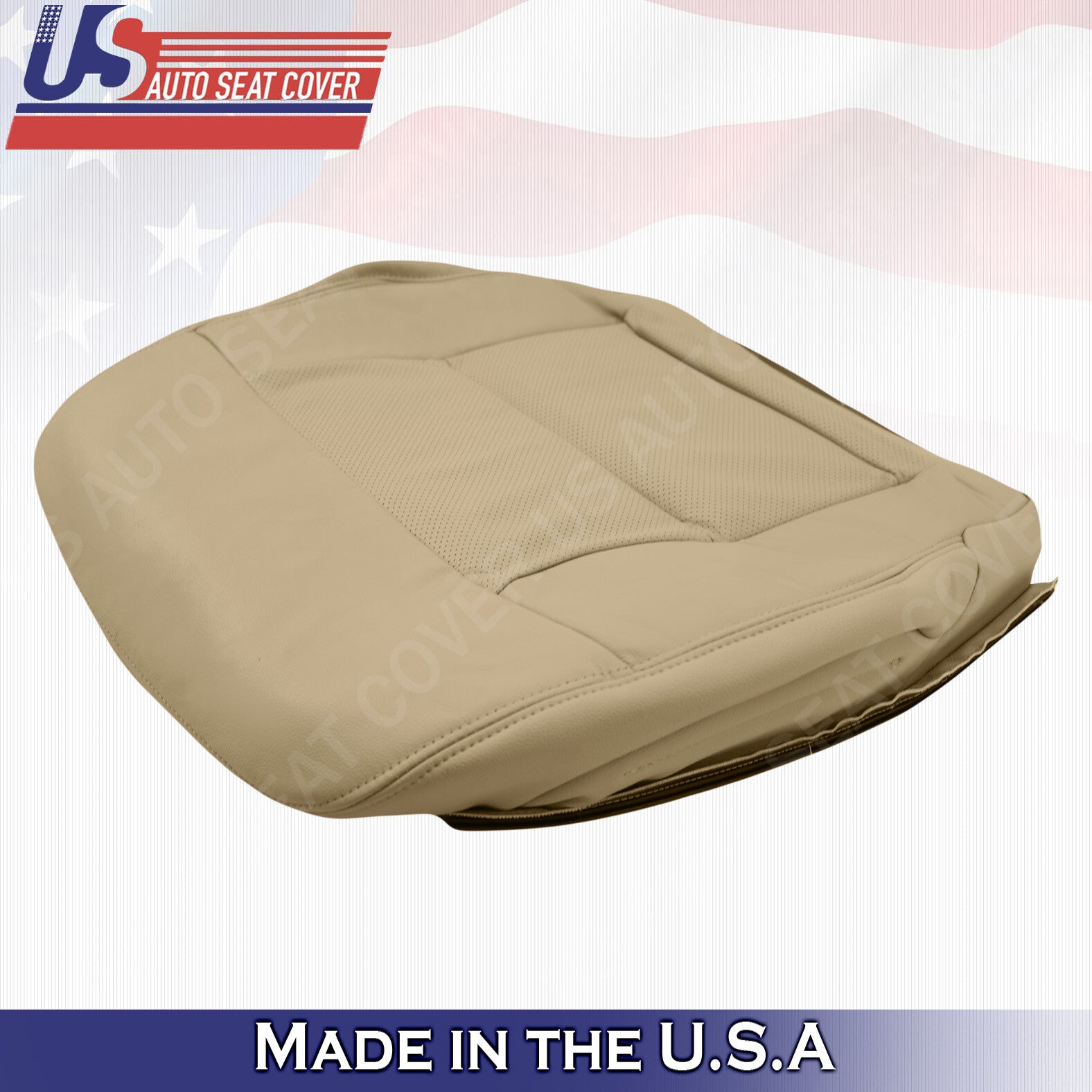 For 2014 2015 2016 Mercedes Benz E350 Passenger Bottom Leather Cover Silk Beige