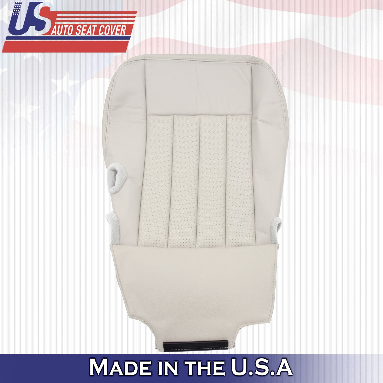2003 to 2005 Fits Lincoln Town Car Driver & Passenger Bottom Leather Covers Tan