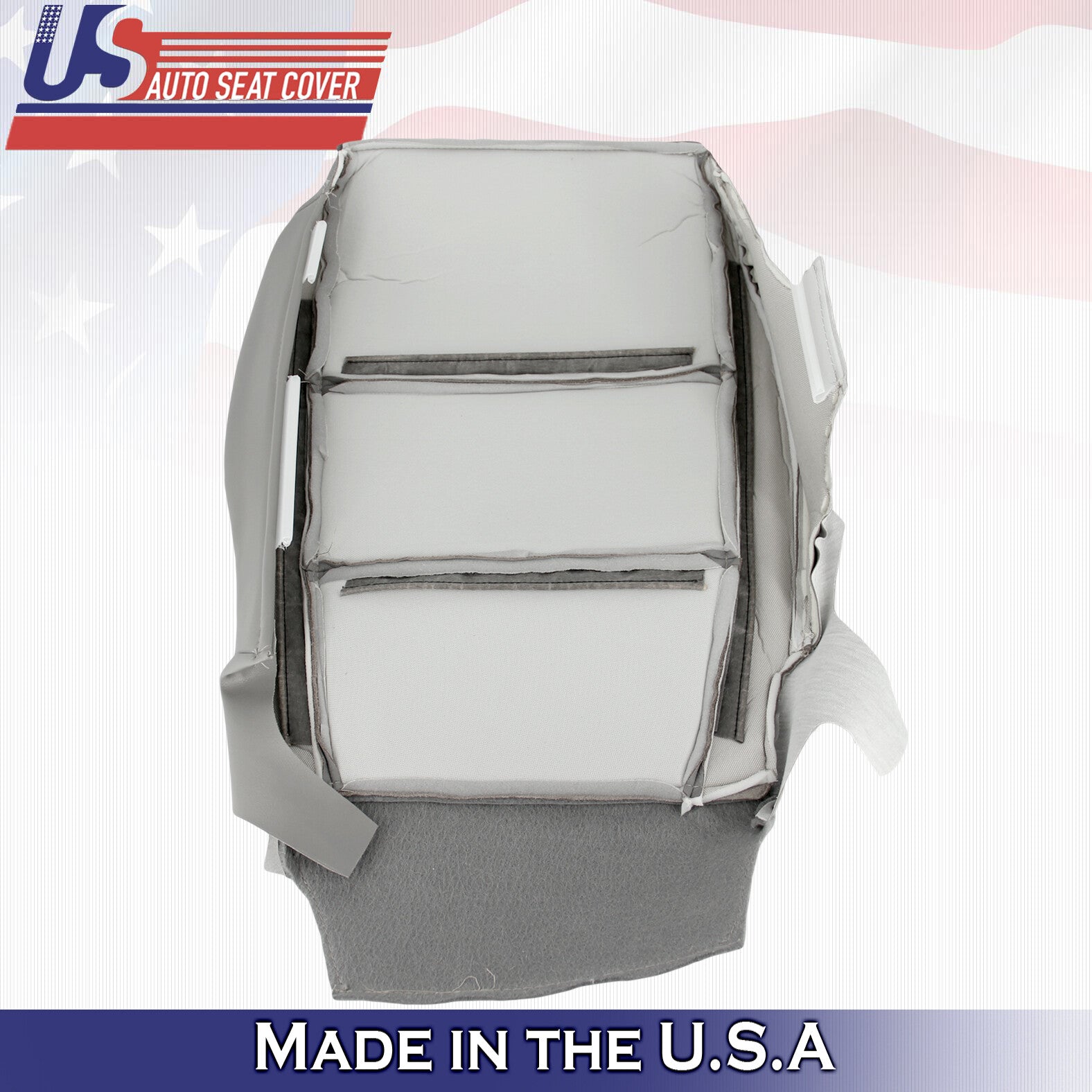 2014 For Honda Pilot Driver Passenger Bottom Synthetic Leather Seat Covers Gray