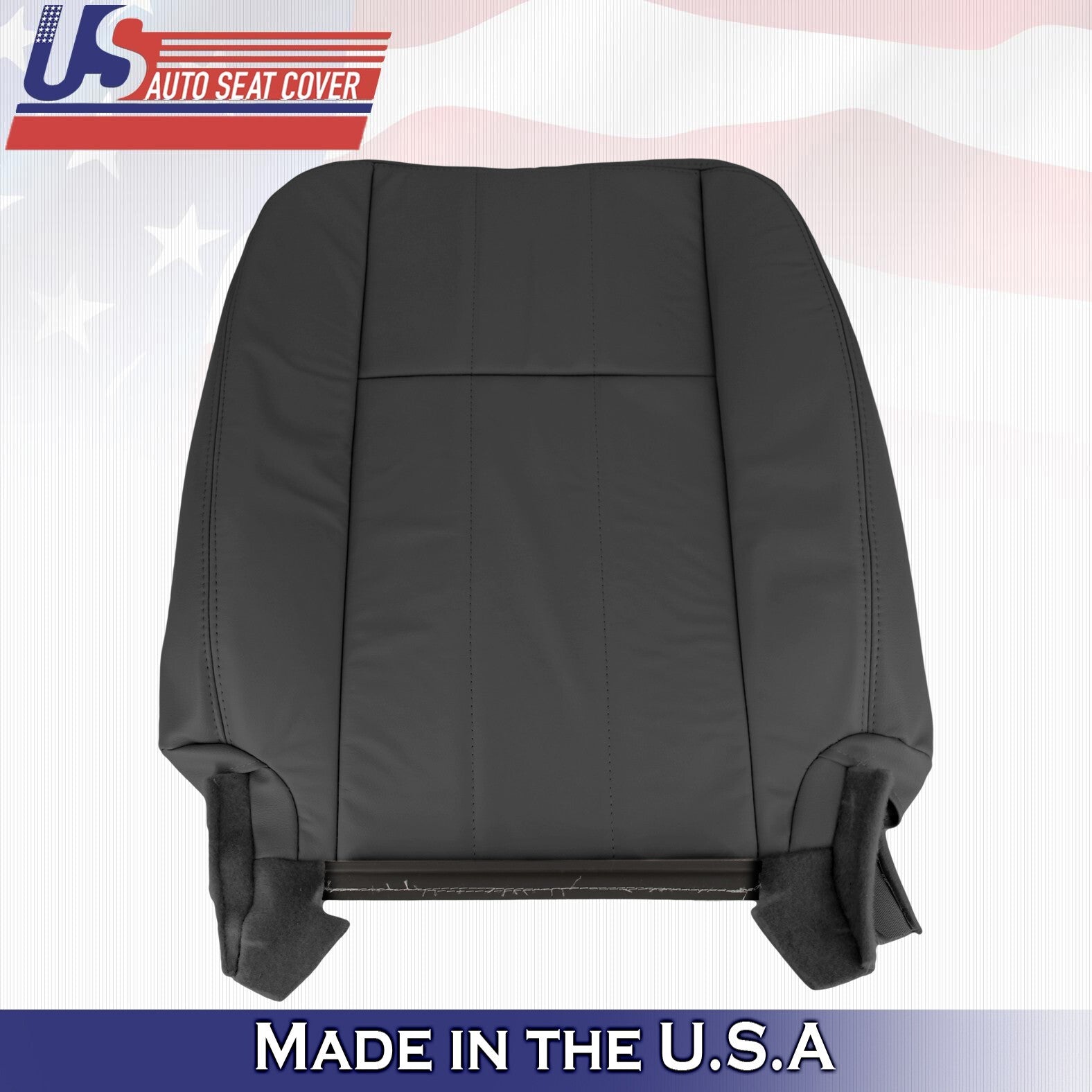2007 2008 For Mercury Grand Marquis Passenger Top Bottom Leather Seat Covers BLK