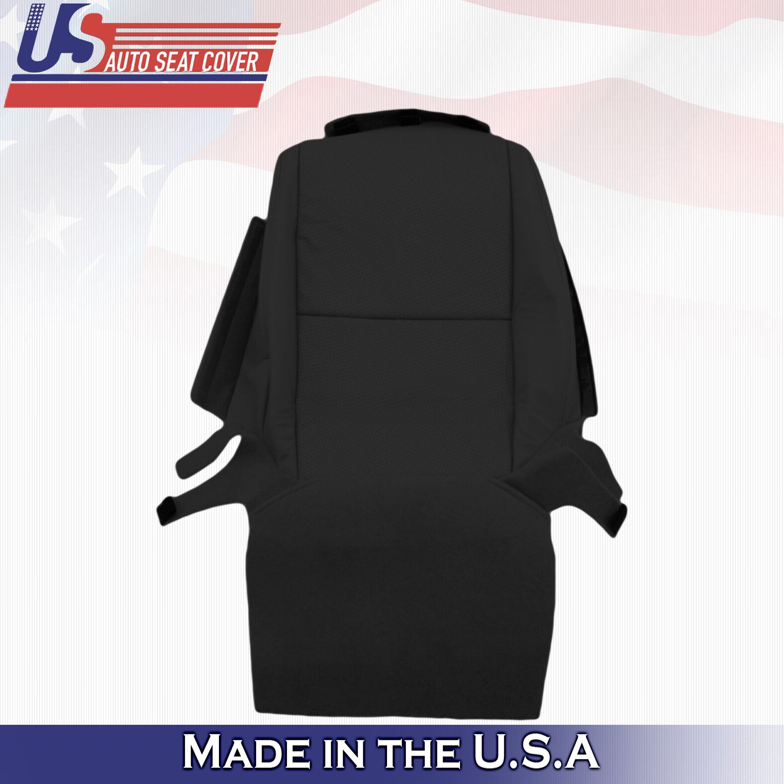 2004 Fits Acura TL Passenger Top & Bottom Perforated Leather Seat Covers Black